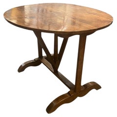 19th Century French Wine Tasting Tilt Top Table