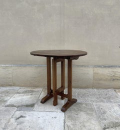 19th century French winetable tiltop table