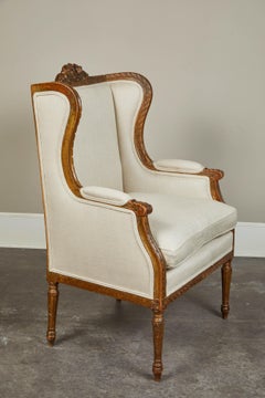 19th Century French Wing Back Chair
