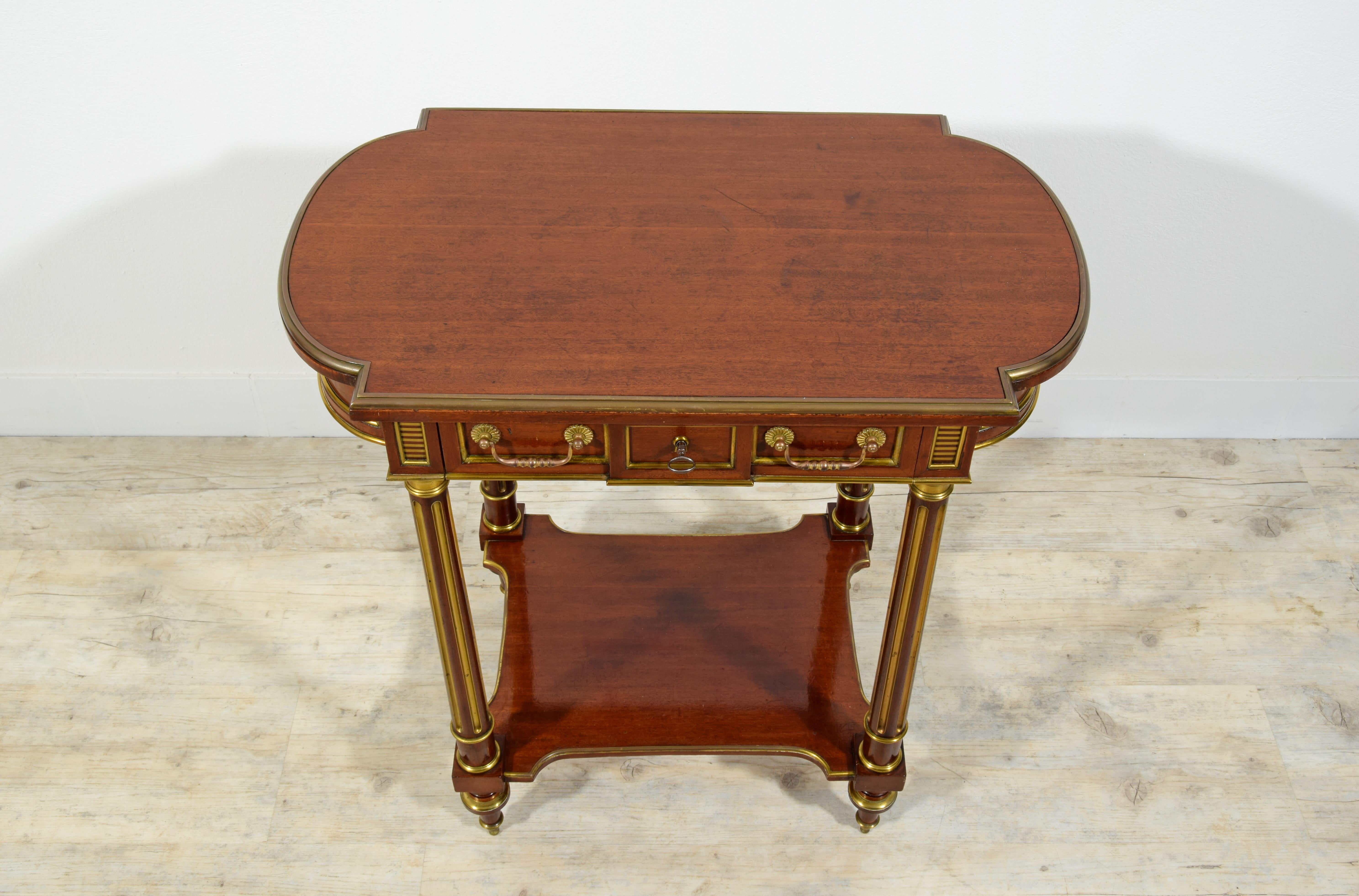 19th Century, French Wood and Gilt Bronze Centre Table For Sale 5