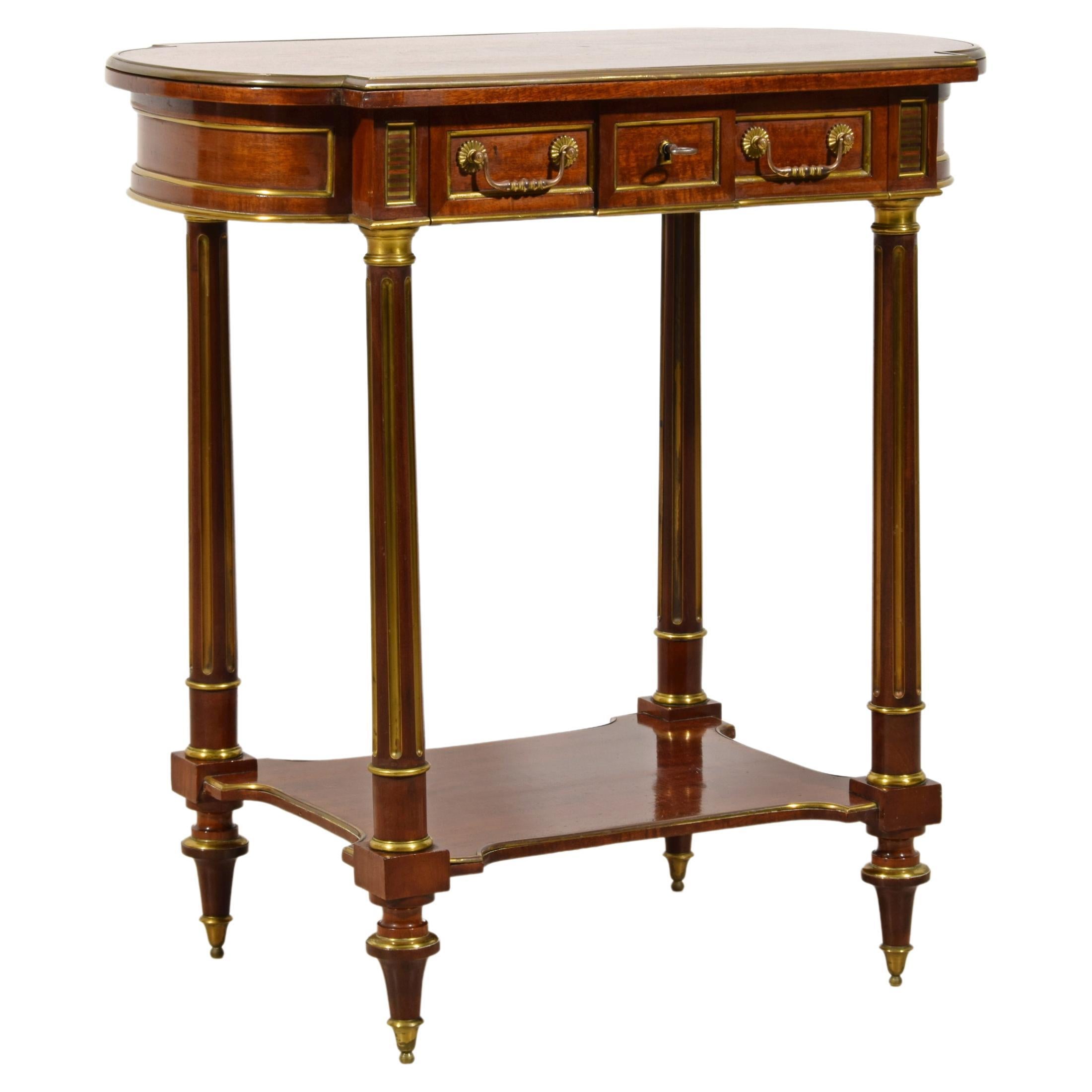 19th Century, French Wood and Gilt Bronze Centre Table For Sale