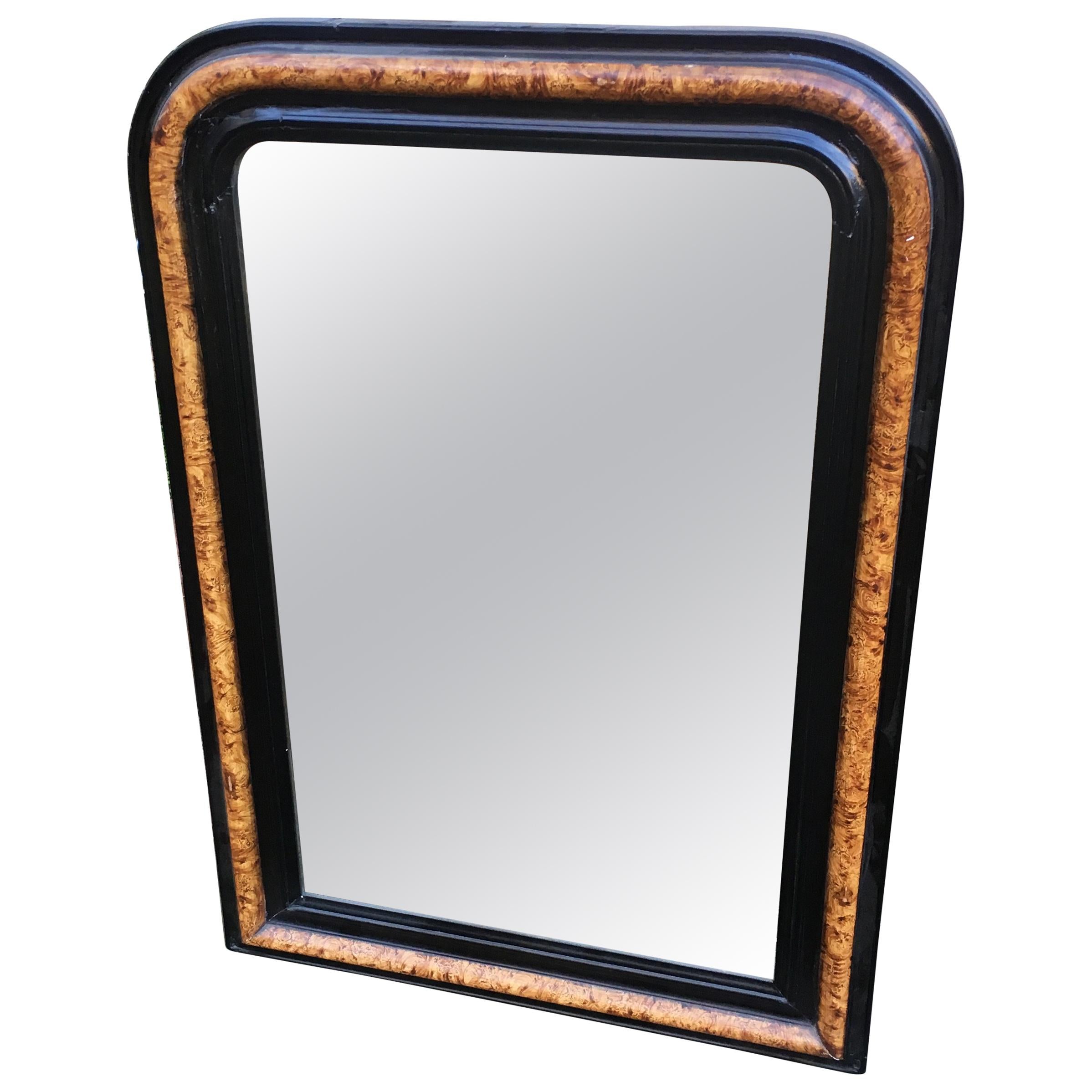 19th Century French Wood Framed Wall Mirror, 1890s im Angebot