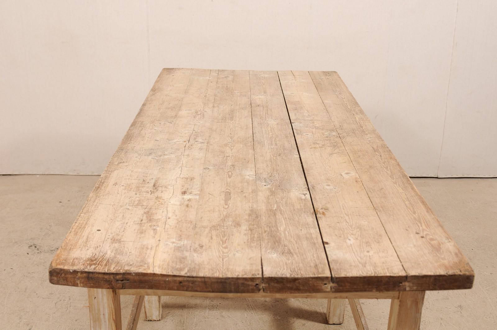 19th Century French Wood Kitchen Island Table 5