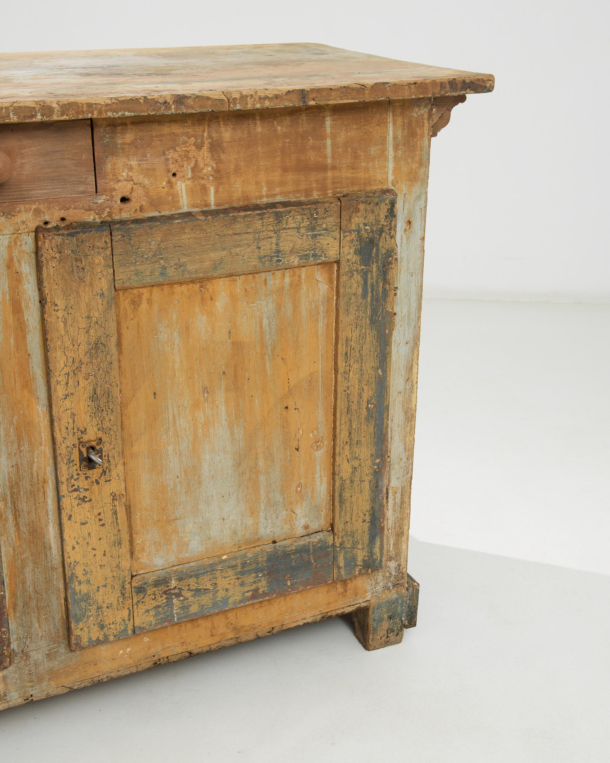 19th Century French Wood Patinated Buffet For Sale 3