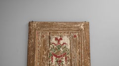 19th Century French Wood Patinated Door With Mirror