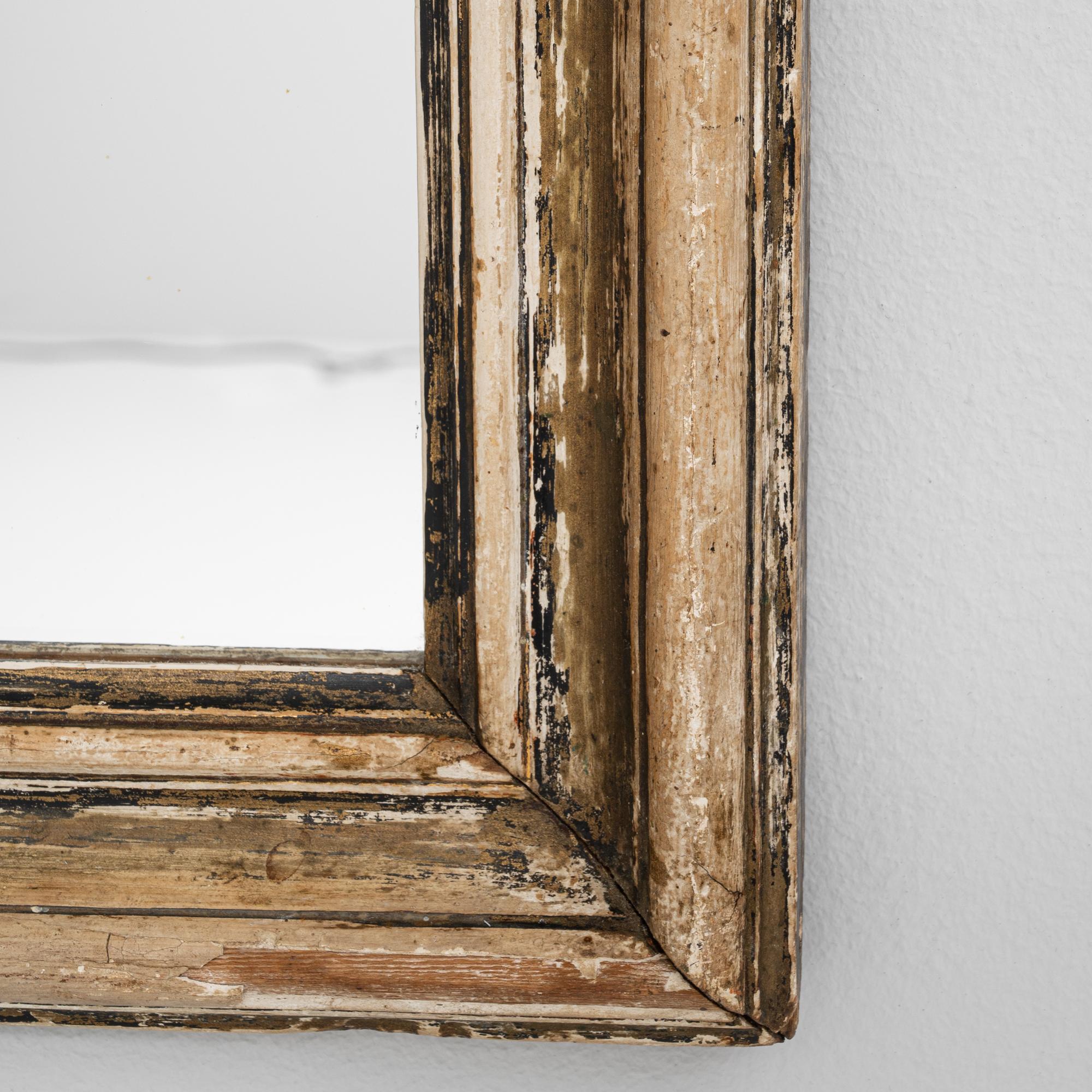 19th Century French Wood Patinated Mirror en vente 4