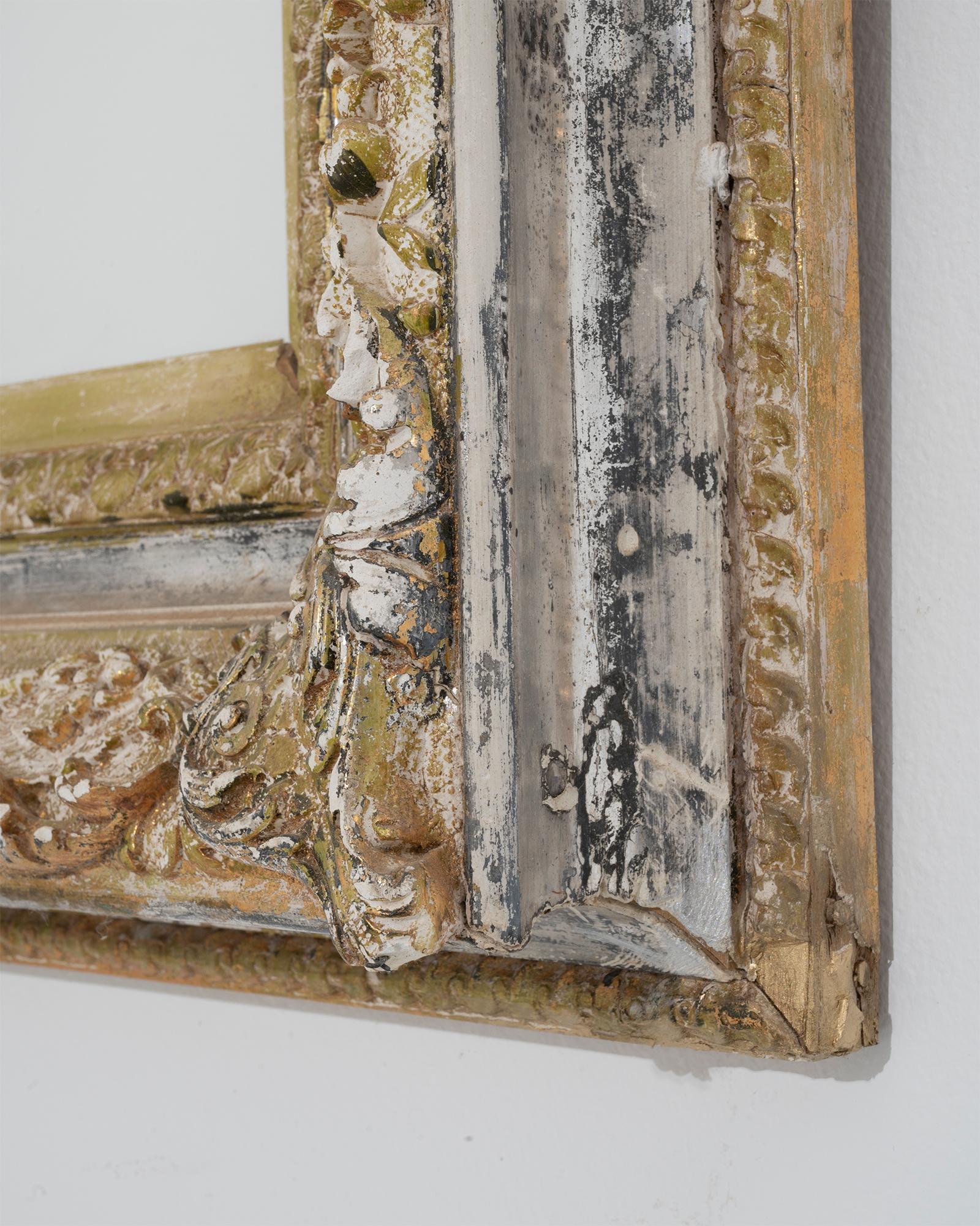 19th Century French Wood Patinated Mirror For Sale 9