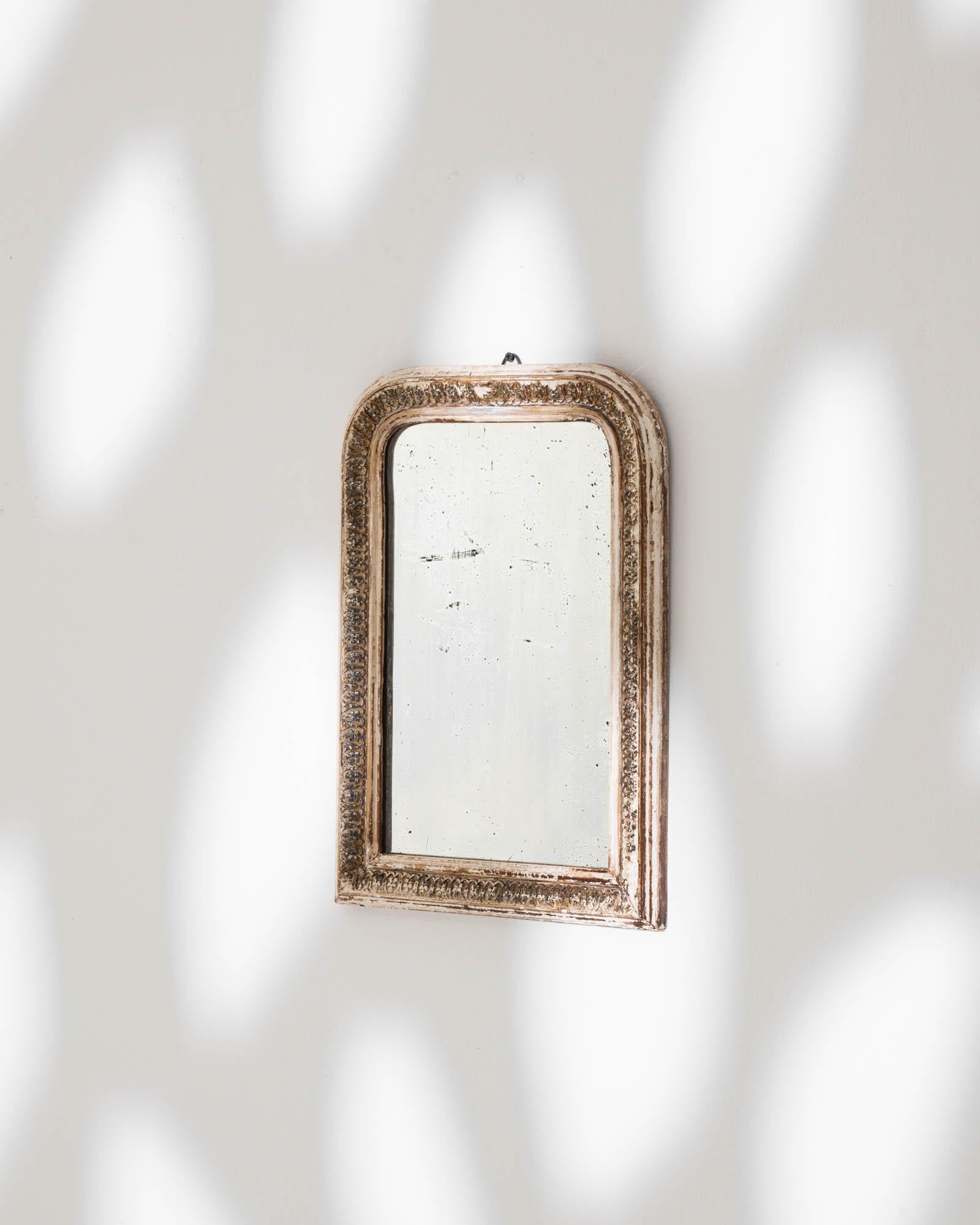 19th Century French Wood Patinated Mirror 3