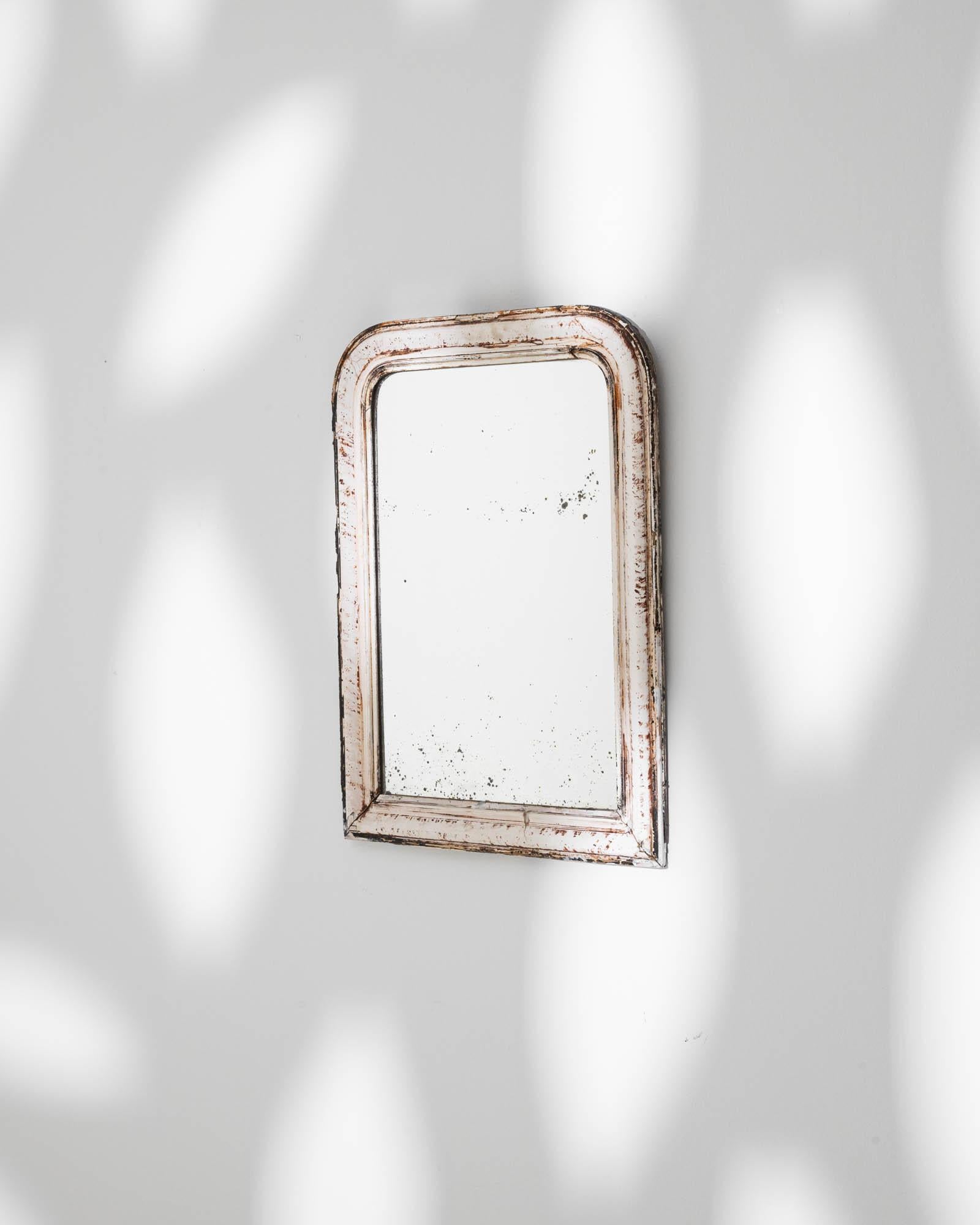 19th Century French Wood Patinated Mirror For Sale 3