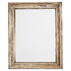 19th Century French Wood Patinated Mirror