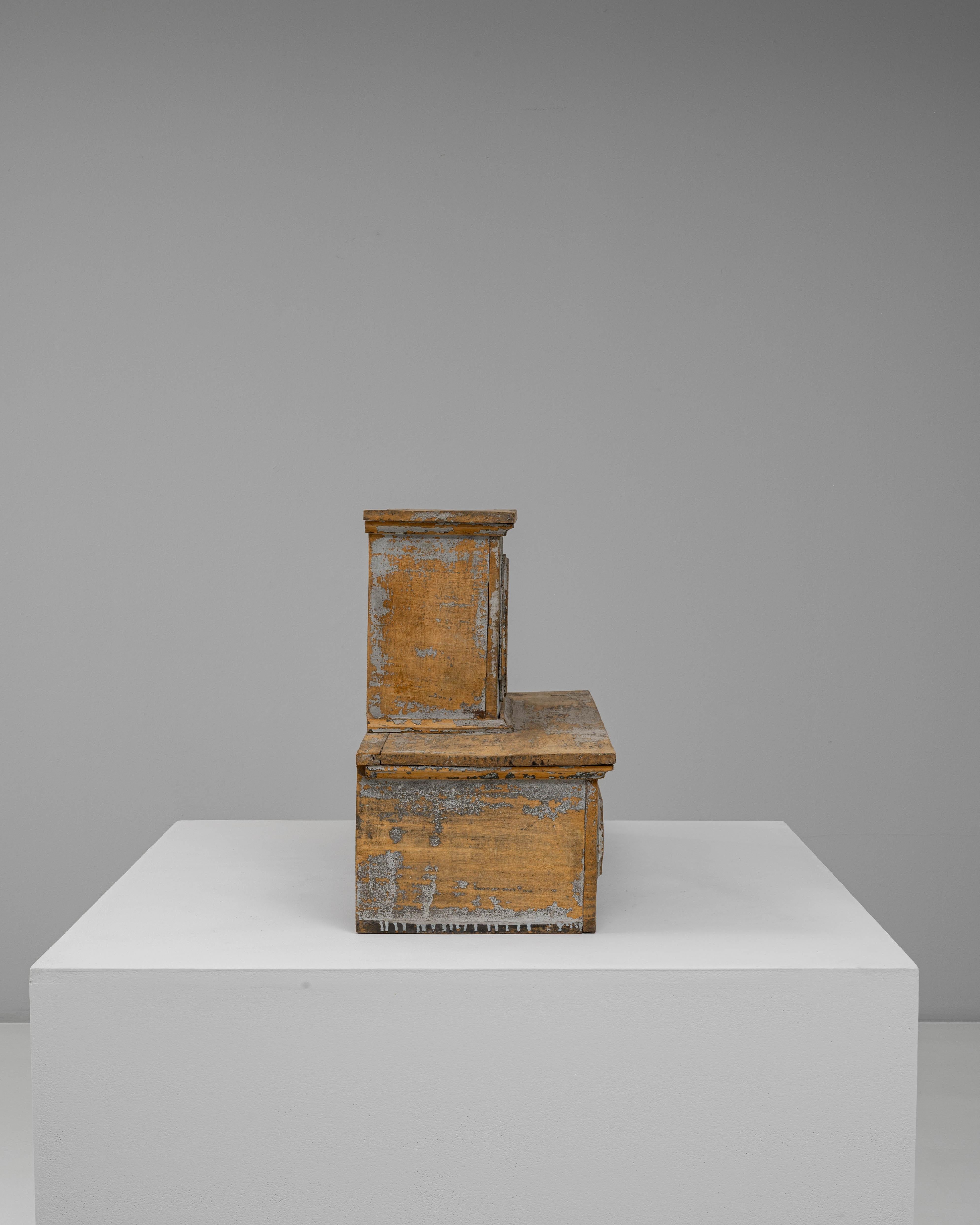 Piédestal français du 19ème siècle en bois patiné en vente 5