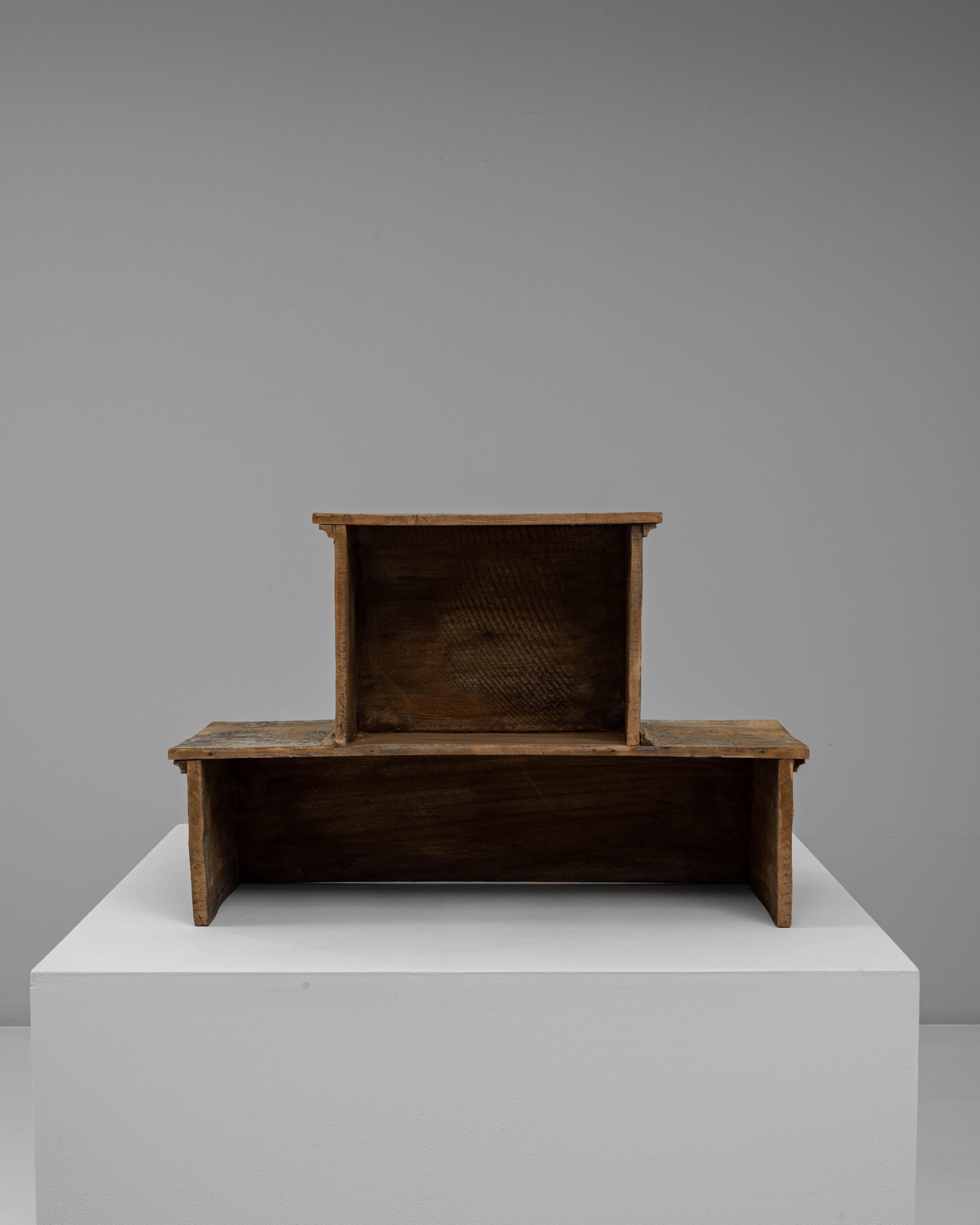 Piédestal français du 19ème siècle en bois patiné en vente 6