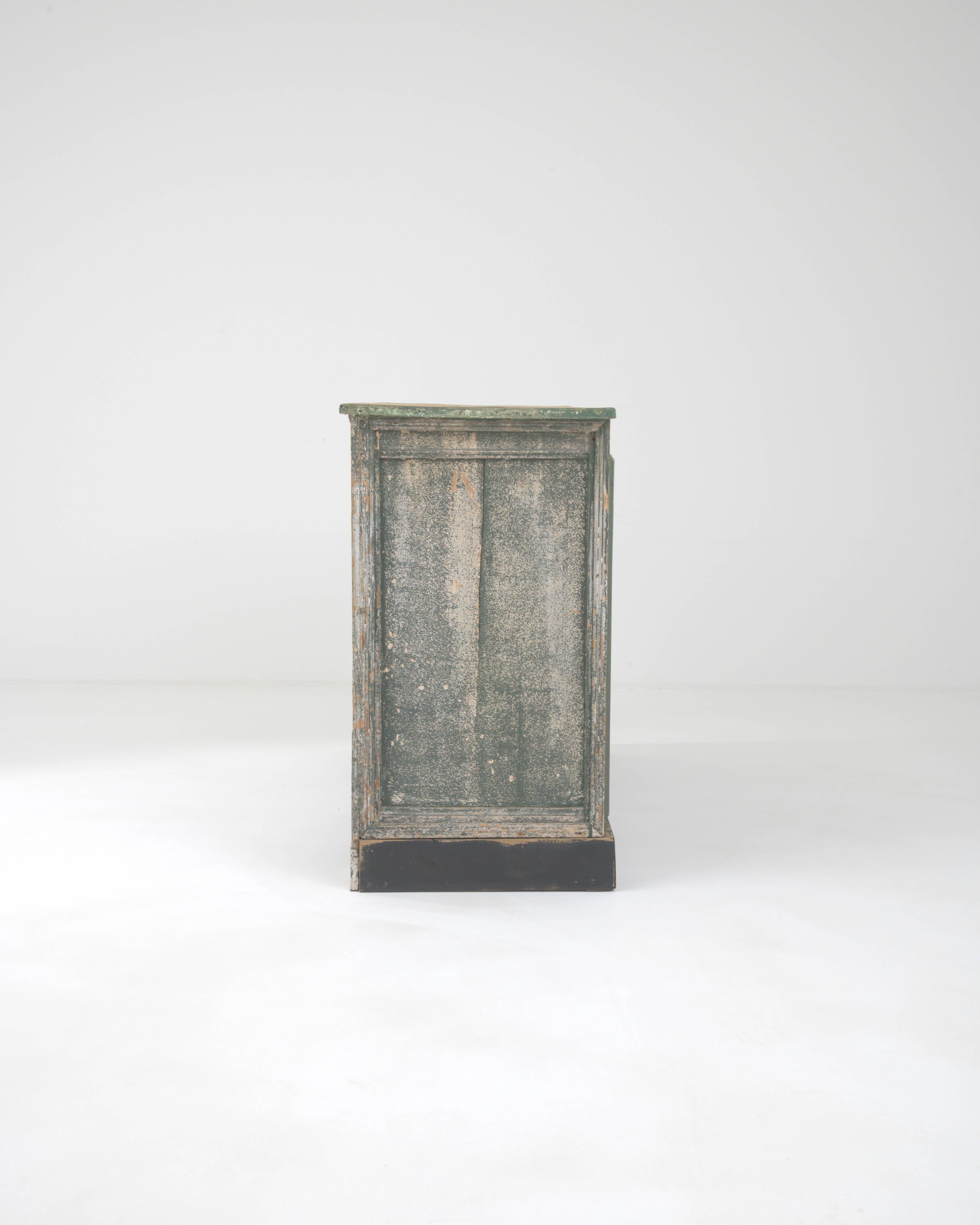 19th Century French Wood Patinated Shop Counter For Sale 8