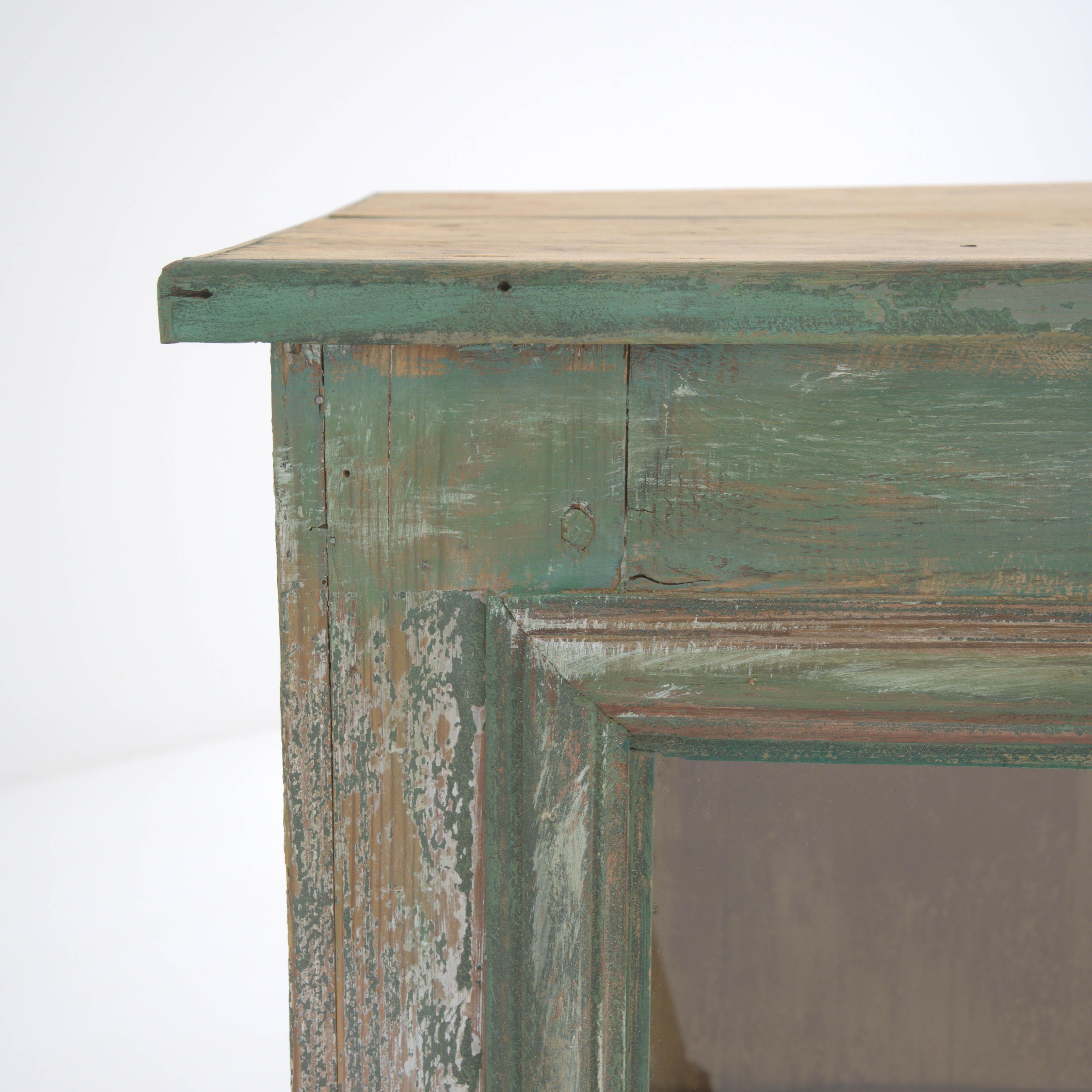 19th Century French Wood Patinated Shop Counter For Sale 14