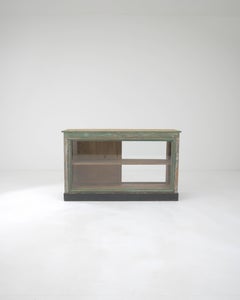 19th Century French Wood Patinated Shop Counter