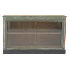 Vintage 19th Century French Wood Patinated Shop Counter