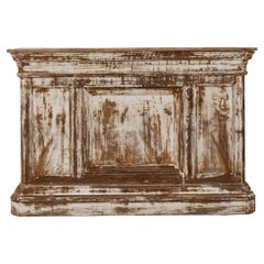 19th Century French Wood Patinated Shop Counter