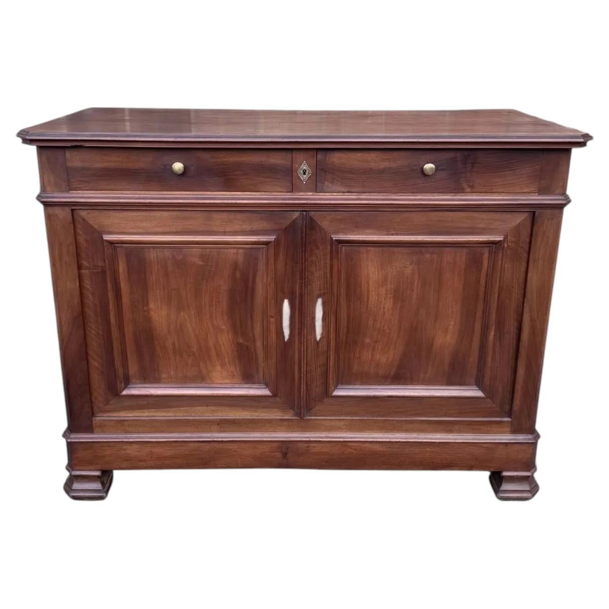 Credenza francese del XIX secolo con design a pannelli rialzati in vendita