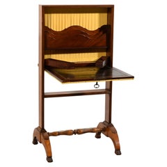 Bureau de voyage en bois français du XIXe siècle