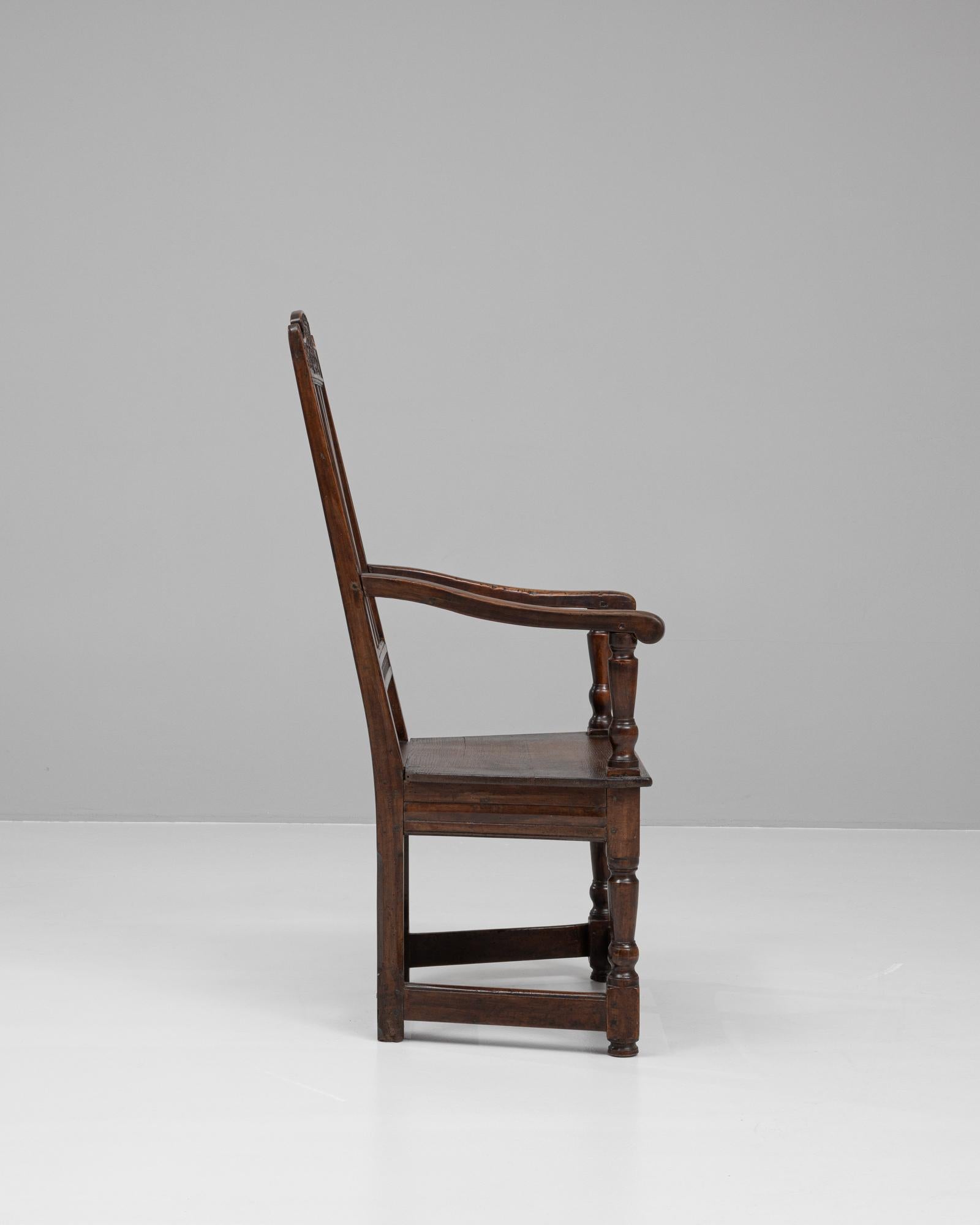 19th Century French Wooden Armchair In Good Condition For Sale In High Point, NC