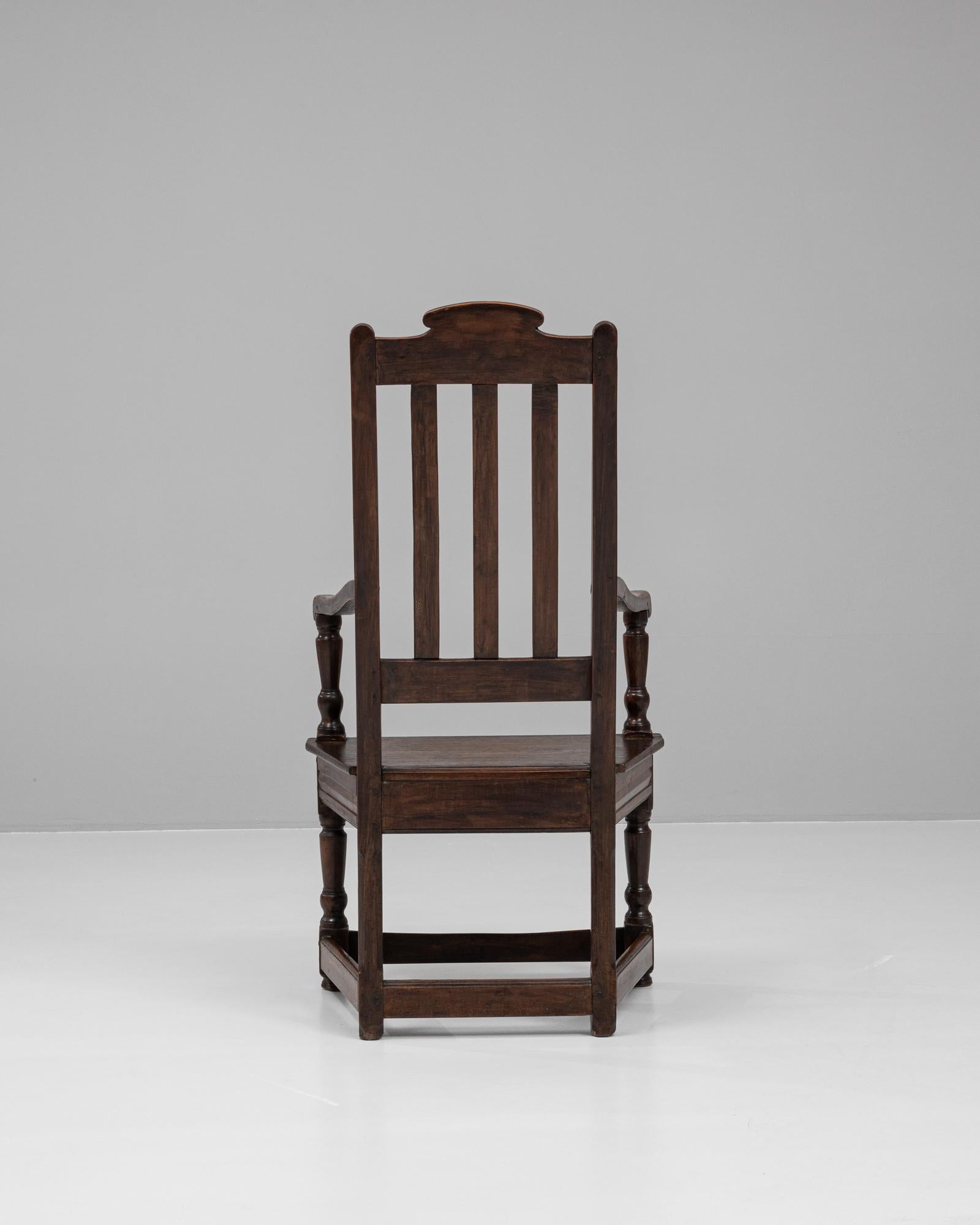 19th Century French Wooden Armchair For Sale 1