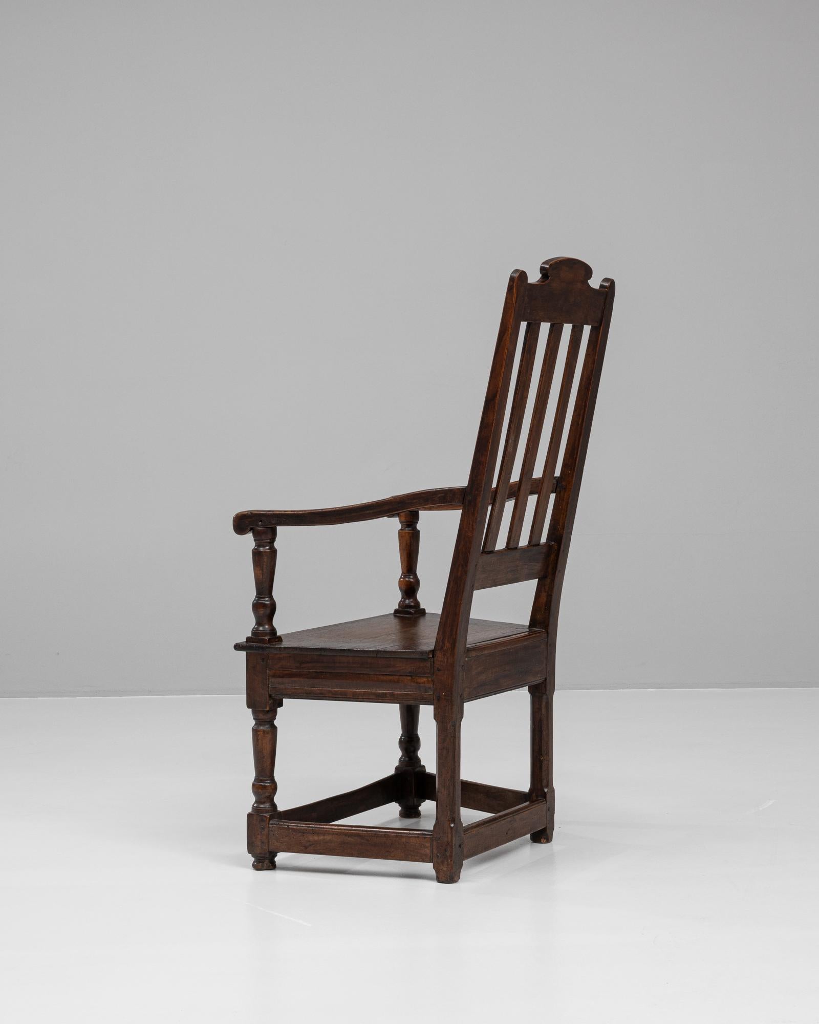 19th Century French Wooden Armchair For Sale 2