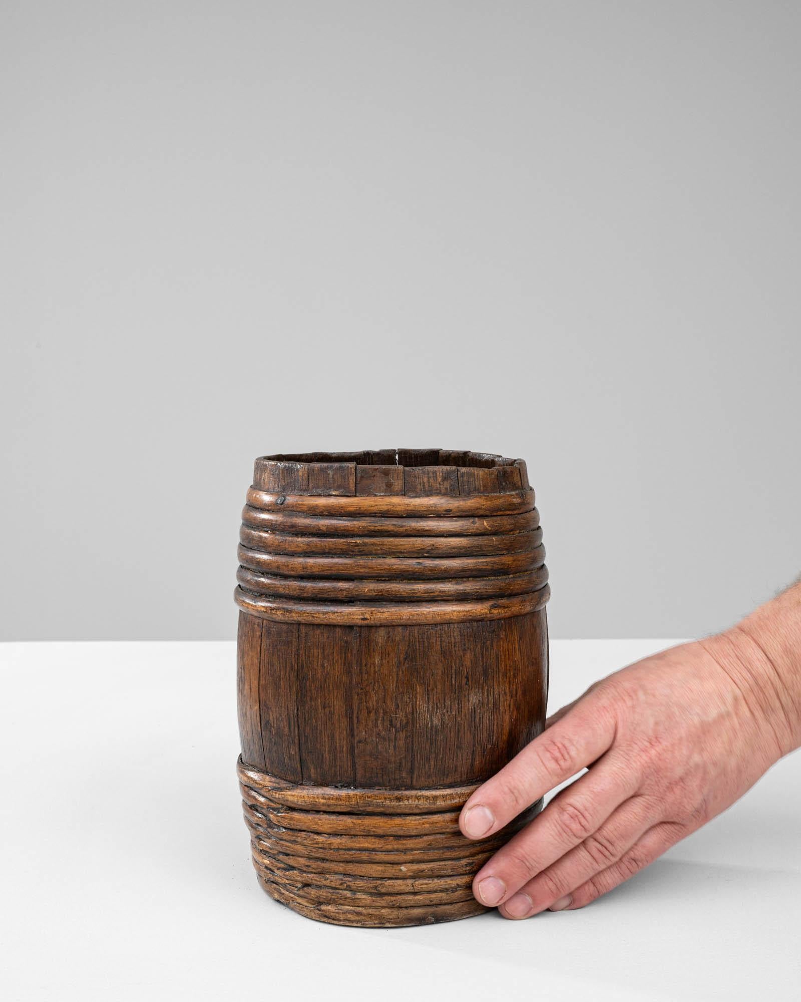19th Century French Wooden Barrel For Sale 1