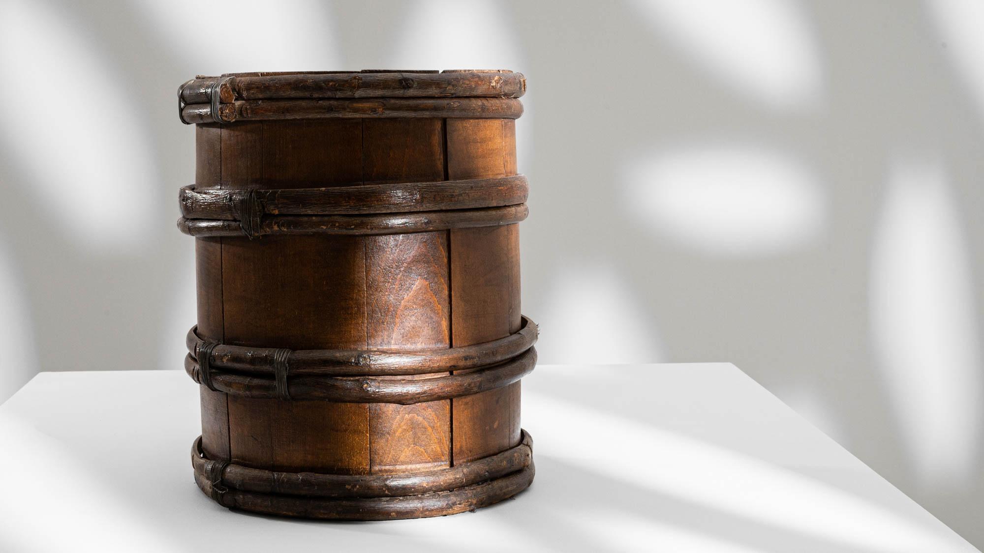 19th Century French Wooden Barrel For Sale 3