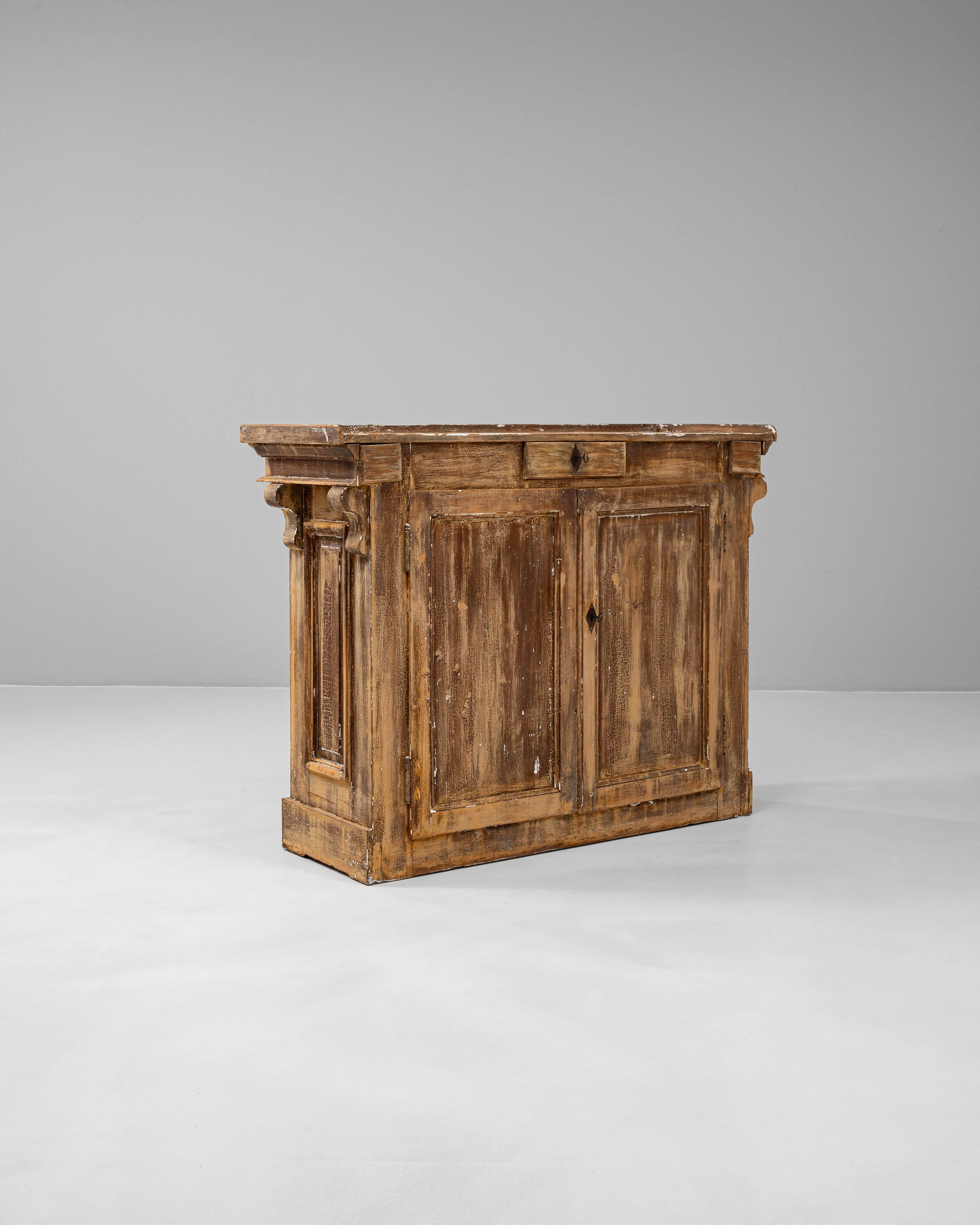 19th Century French Wooden Buffet im Angebot 2