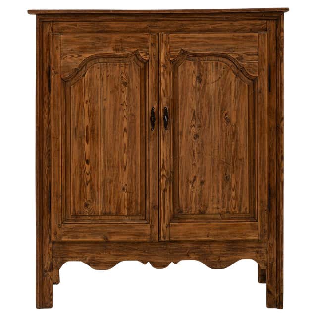 French Buffet Built In 19th Century French Provincial Buffet a Deux Corps For Sale at 1stDibs