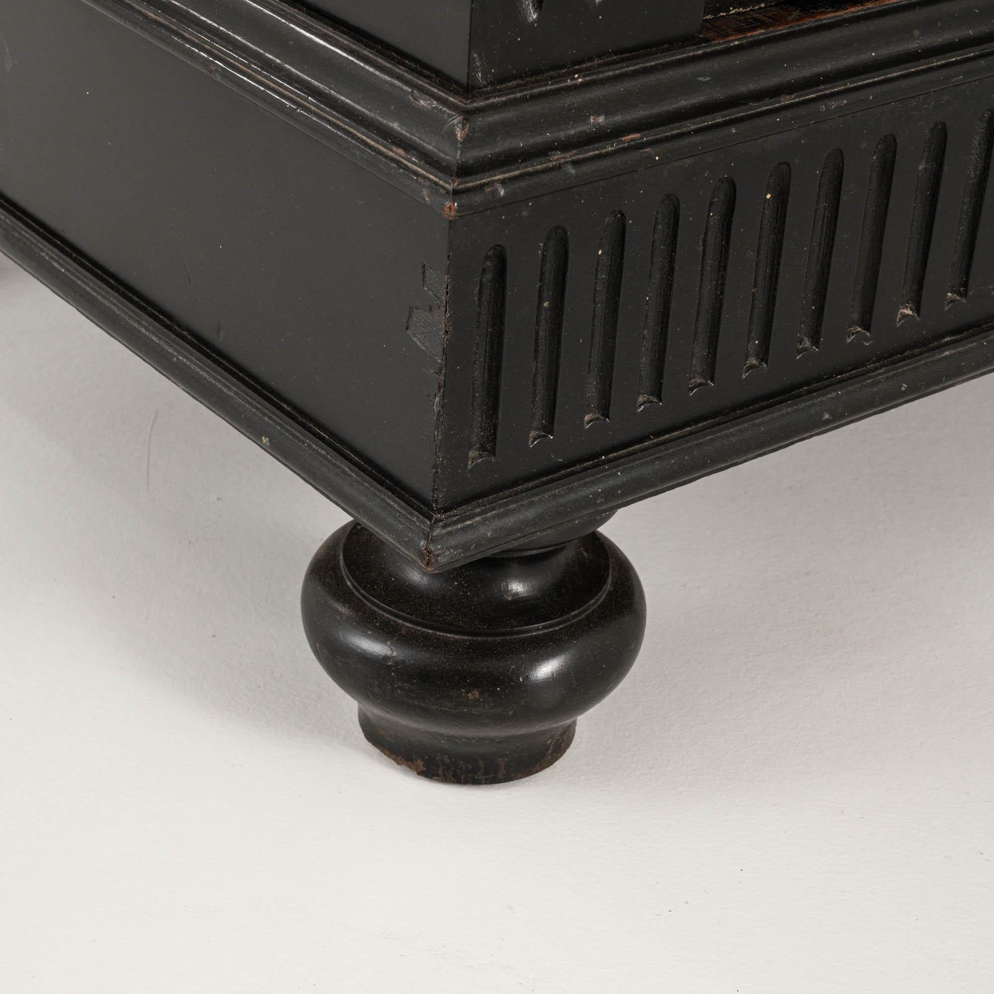 19th Century French Wooden Buffet With Marble Top For Sale 8