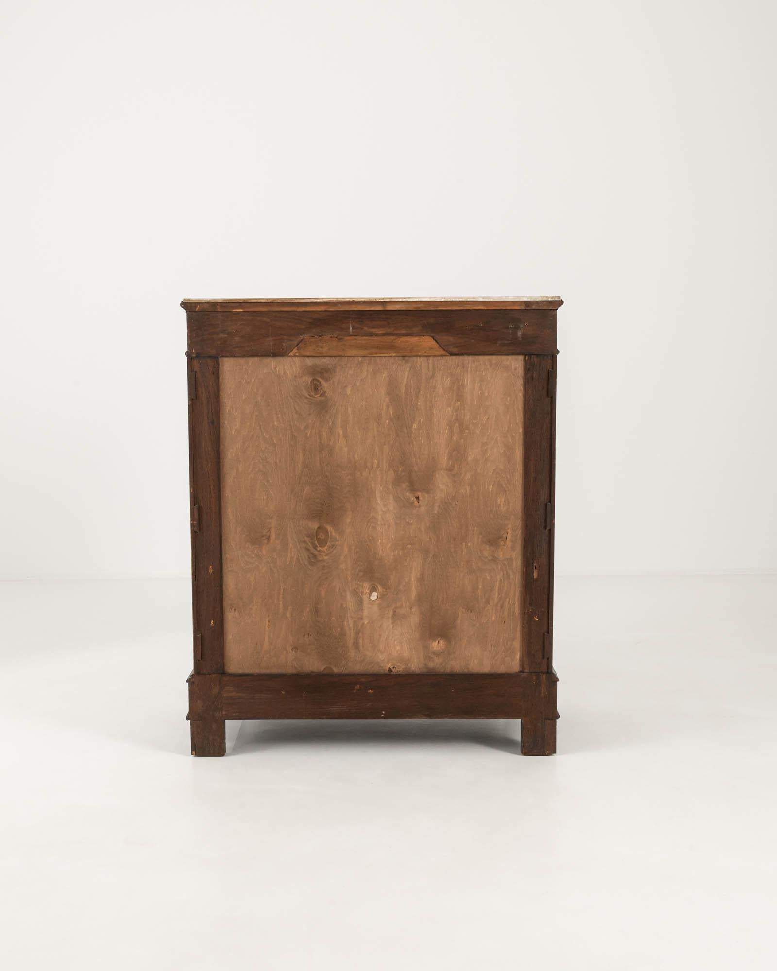 19th Century French Wooden Buffet With Marble Top For Sale 9