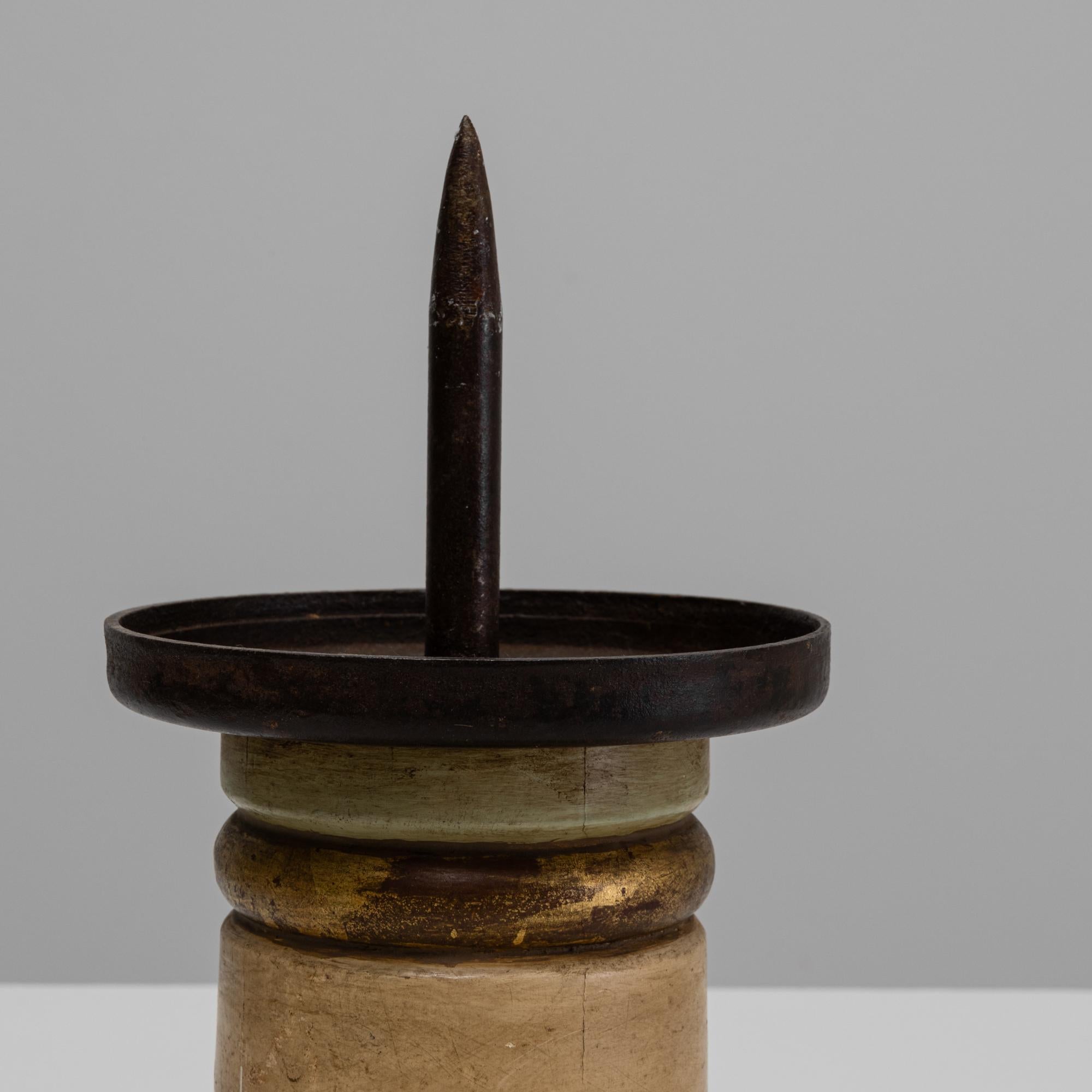 Portacandele in legno francese del XIX secolo in vendita 6