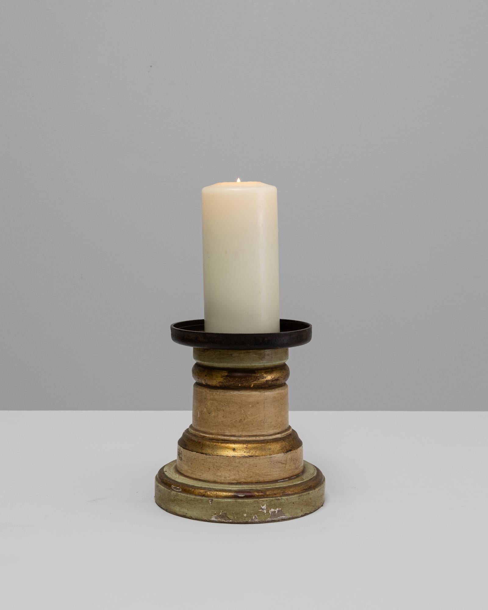 Portacandele in legno francese del XIX secolo in vendita 1