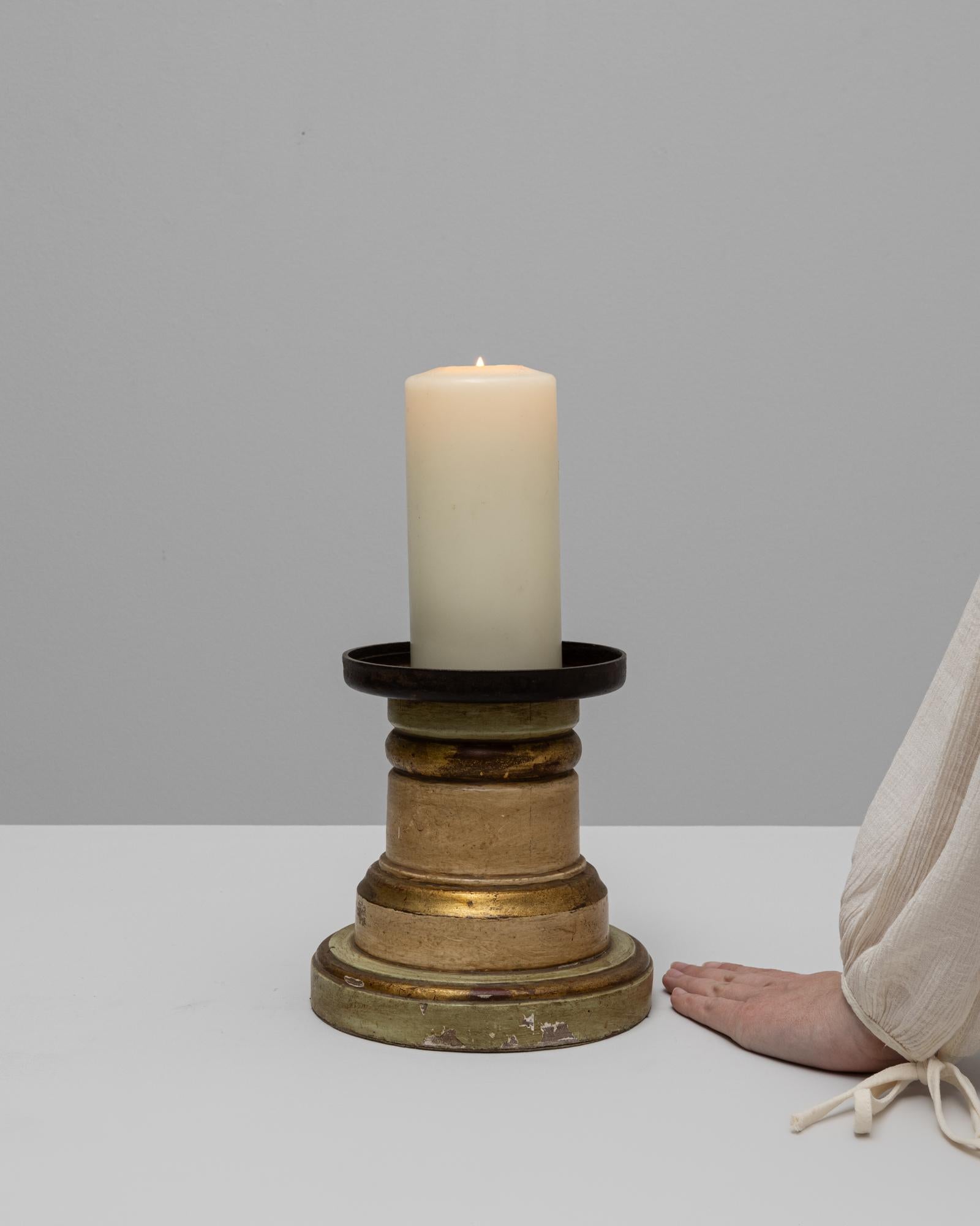 Portacandele in legno francese del XIX secolo in vendita 2