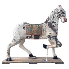 19th Century French Wooden Carousel Horse