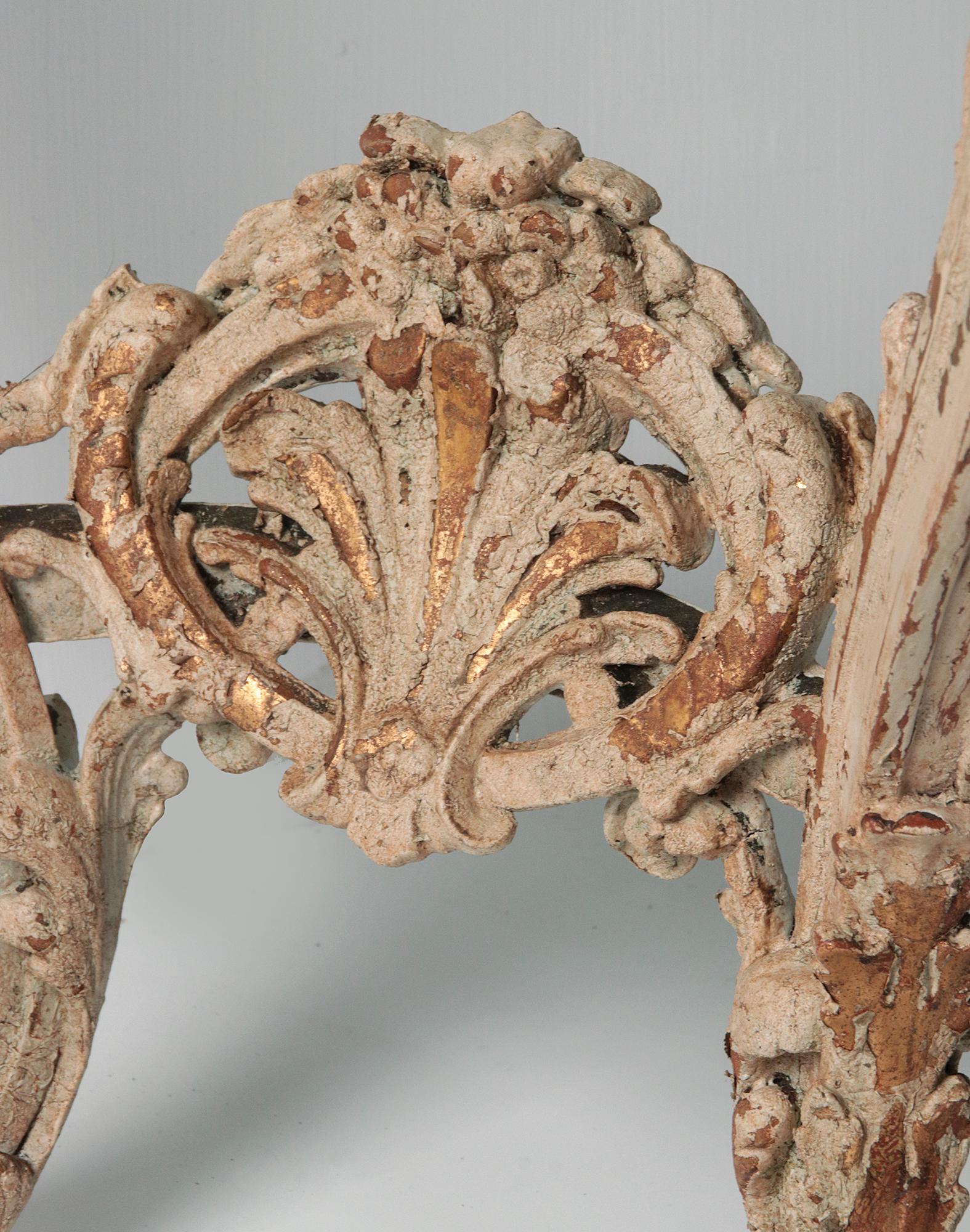 19th Century  French Wooden Carved Console Table 3