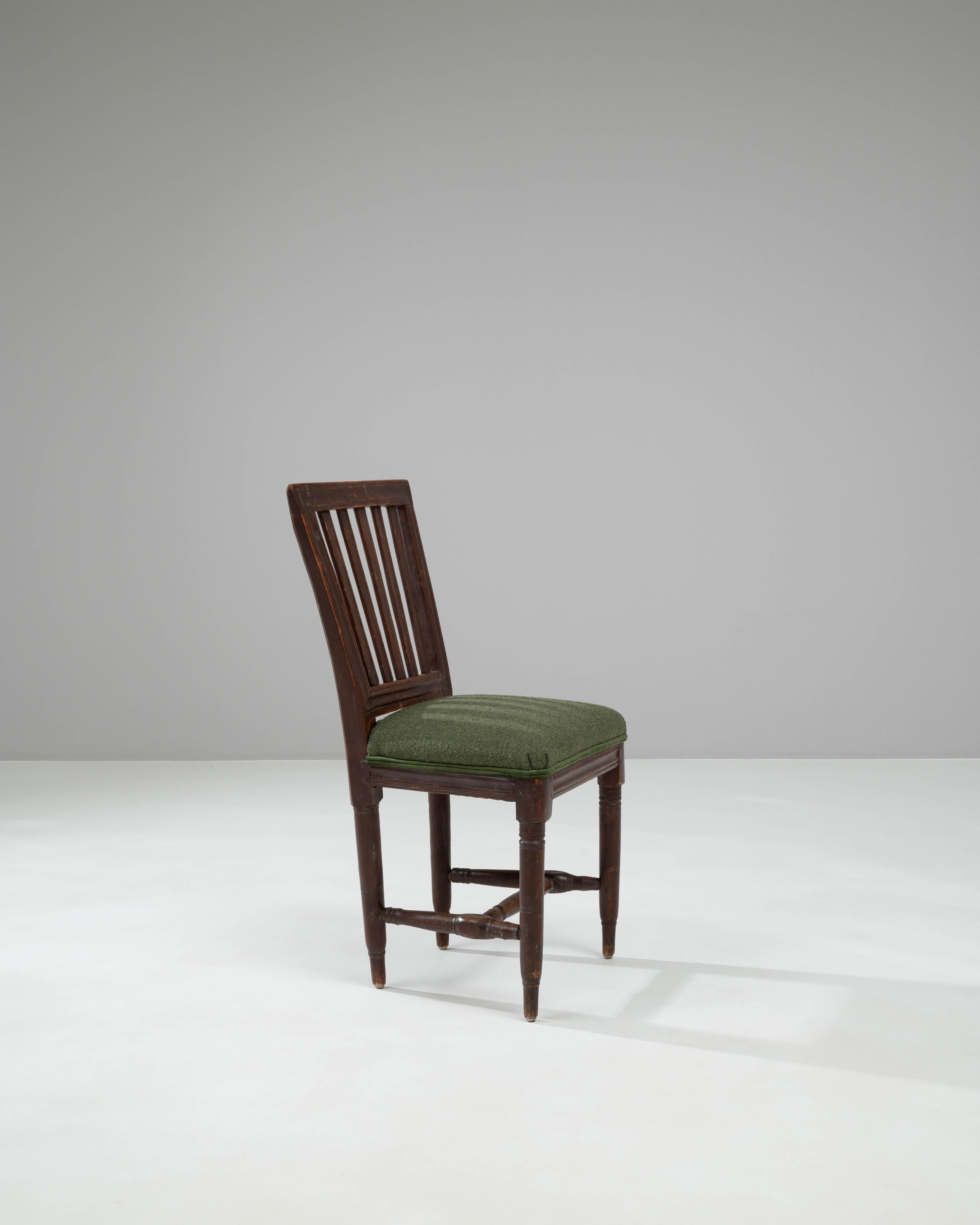 Chaise française du 19ème siècle avec assise tapissée en vente 3