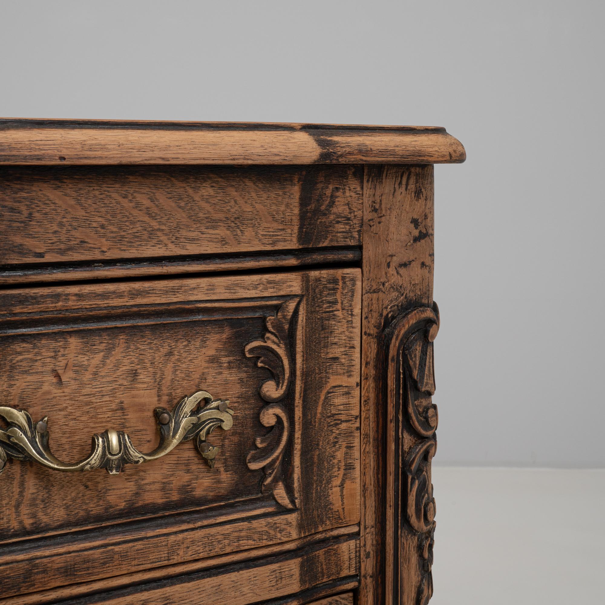Cassettiera francese in legno del XIX secolo in vendita 5
