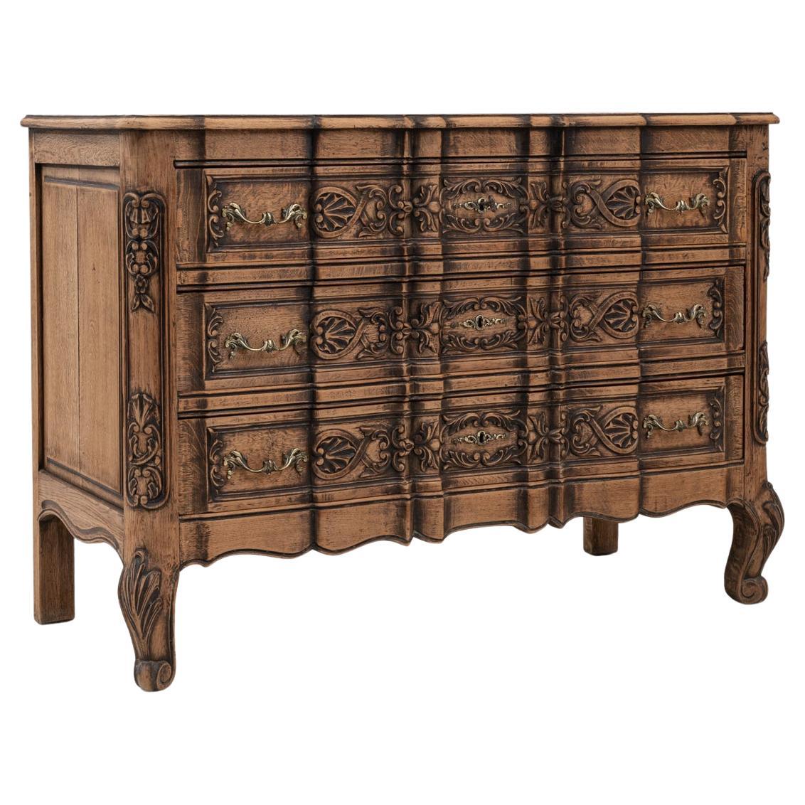 Cassettiera francese in legno del XIX secolo in vendita