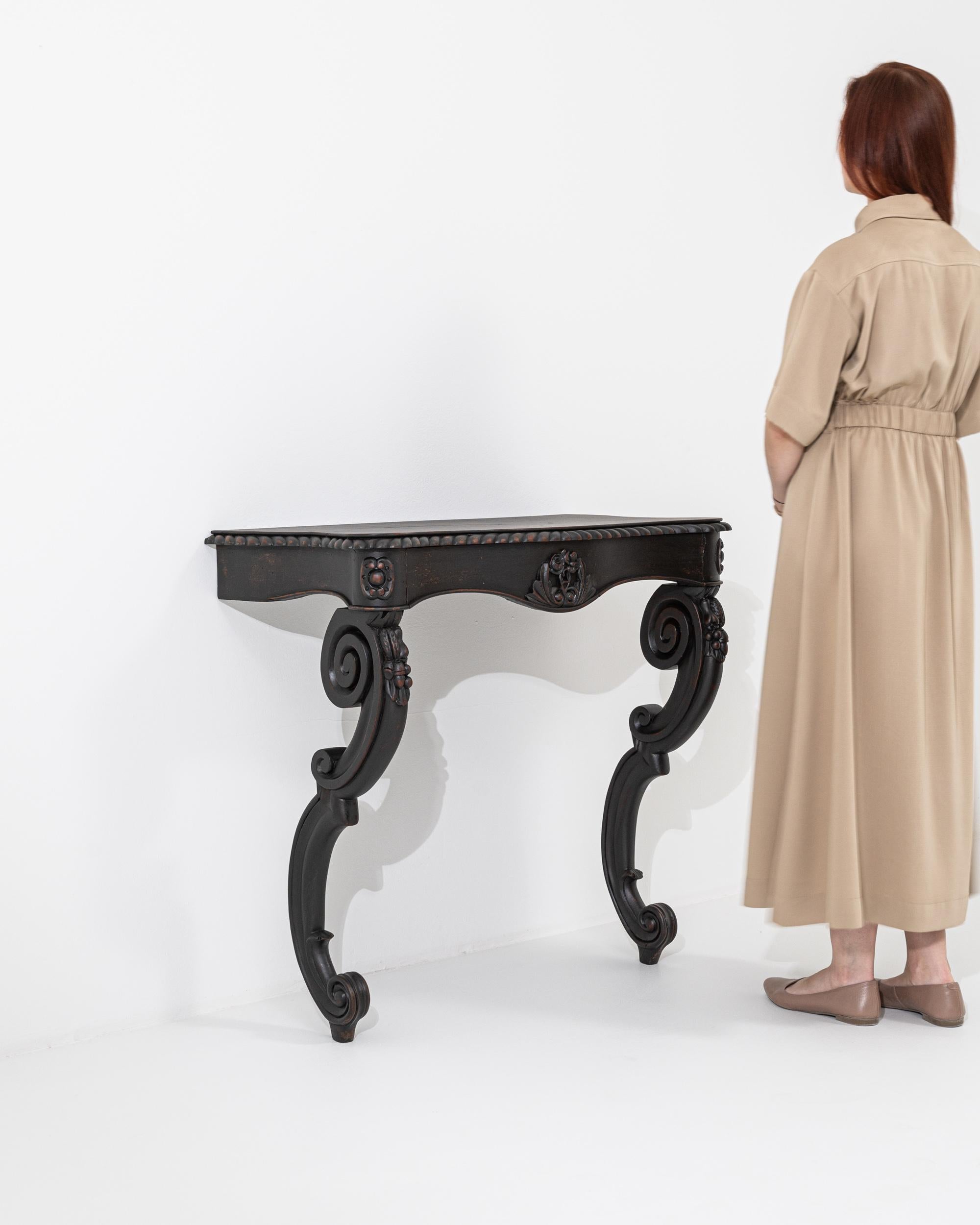 Patiné Table console en bois française du 19e siècle en vente