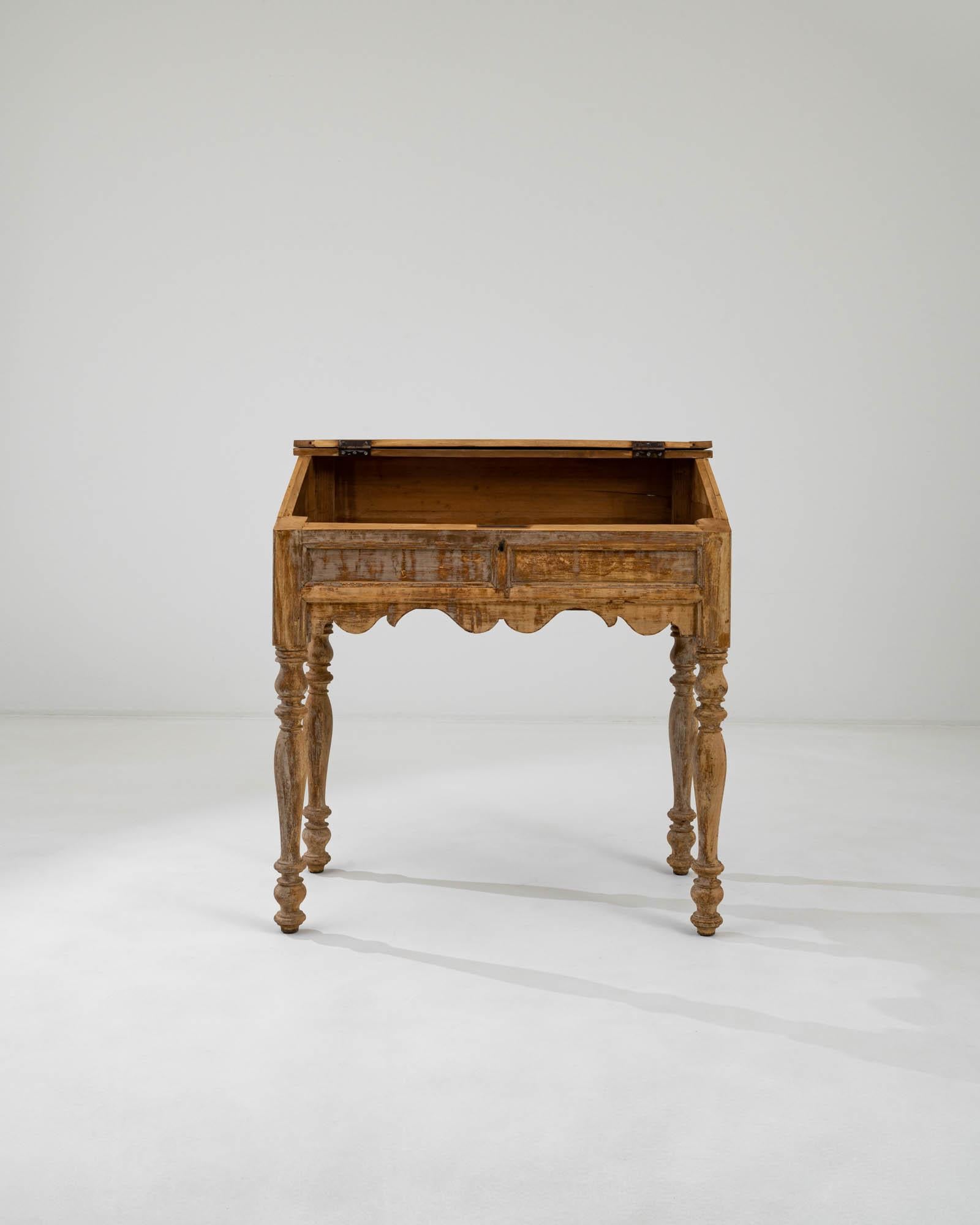 French Provincial 19th Century French Wooden Desk 