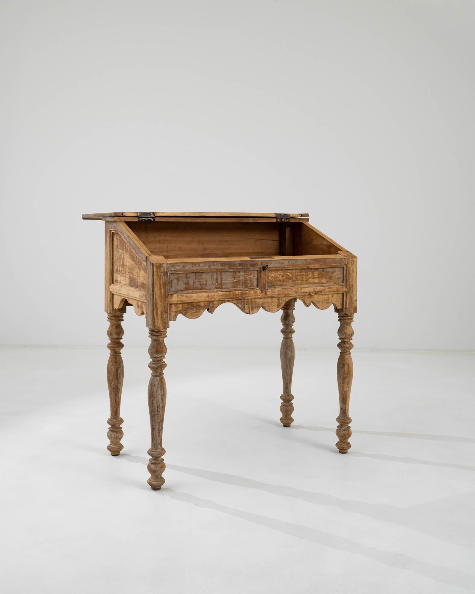 19th Century French Wooden Desk  2