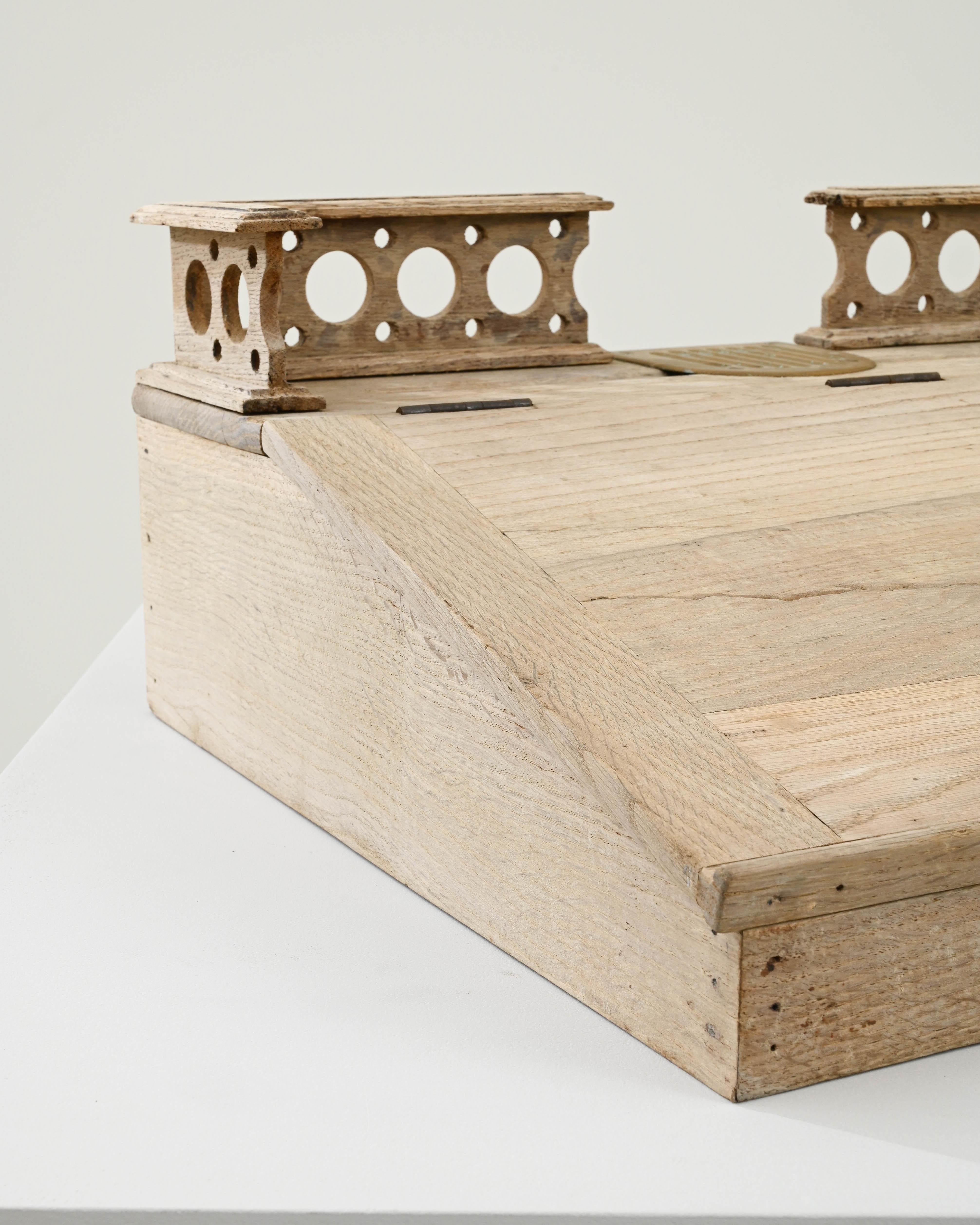 19th Century French Wooden Desk Organizer  For Sale 4