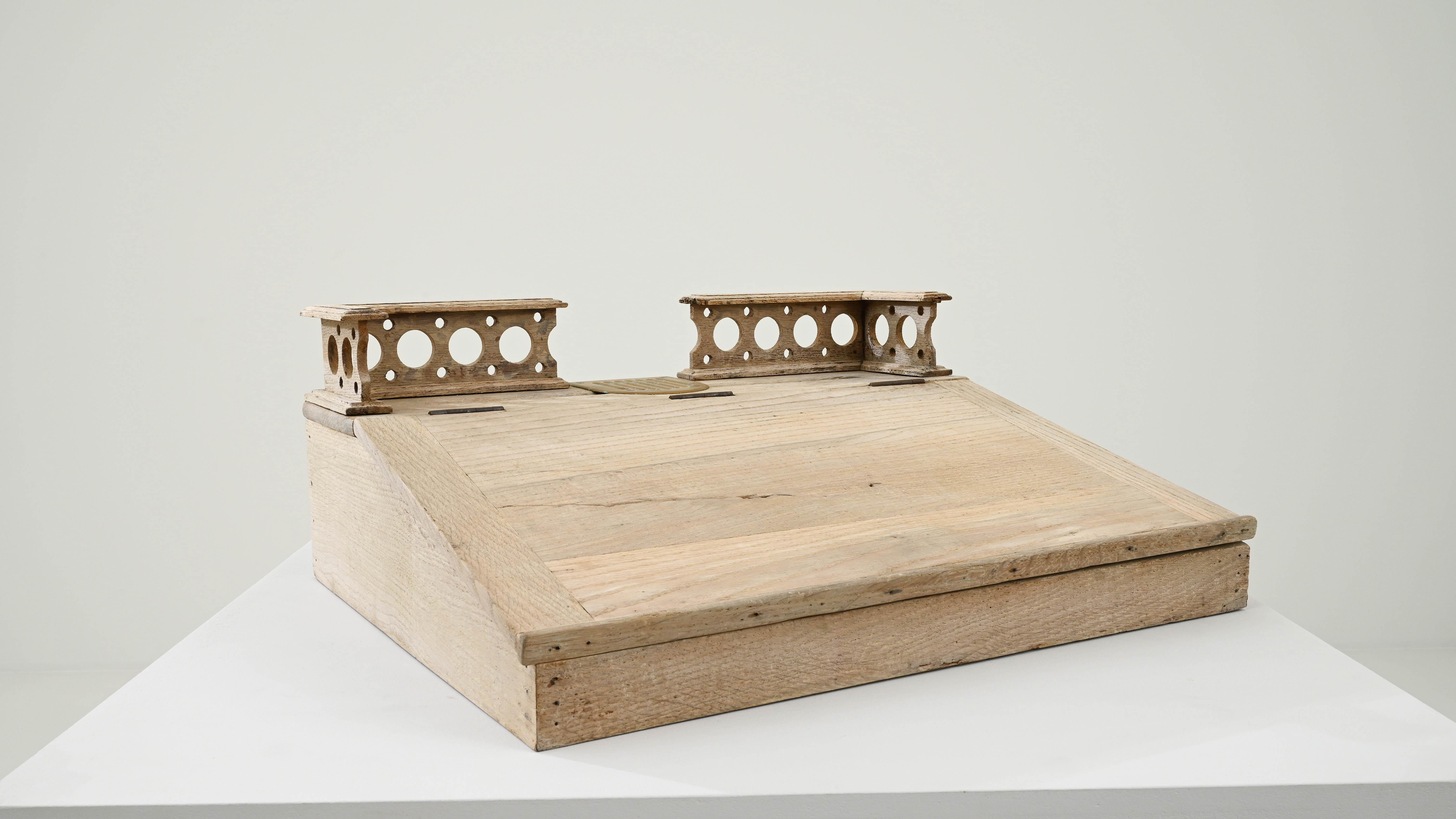 19th Century French Wooden Desk Organizer  For Sale 5