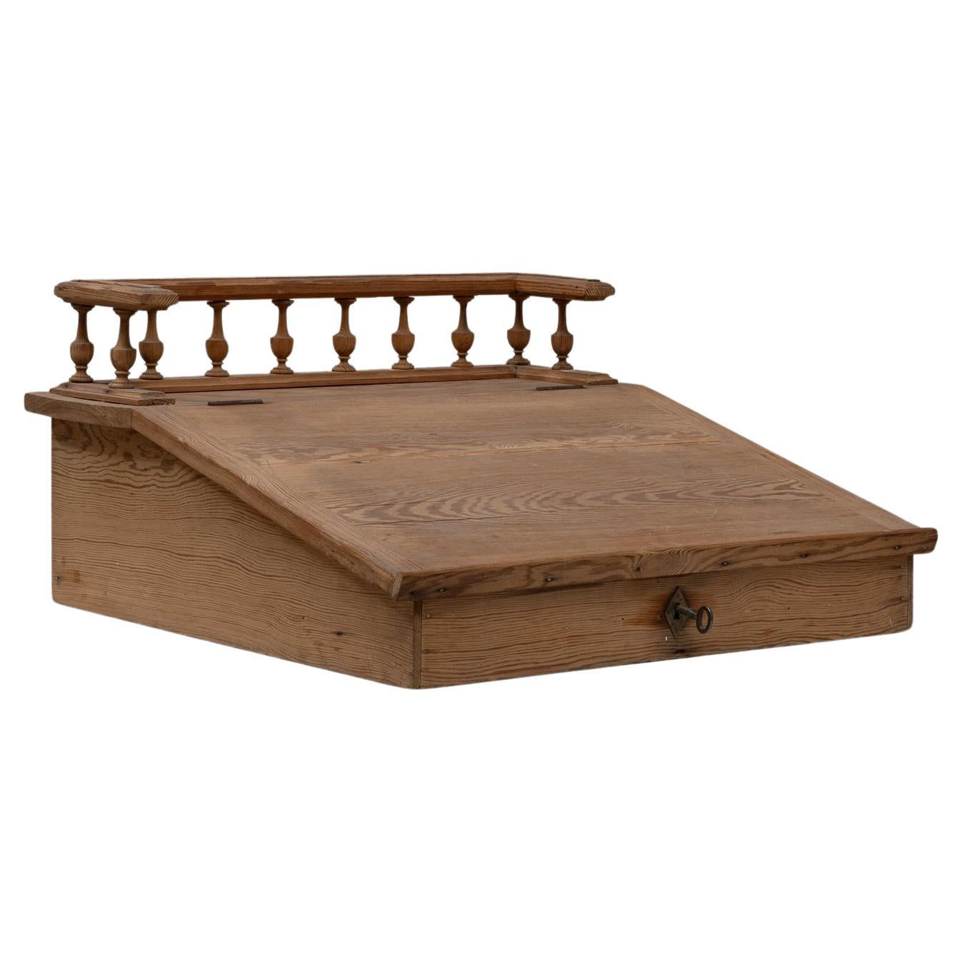 19th Century French Wooden Desk Organizer For Sale