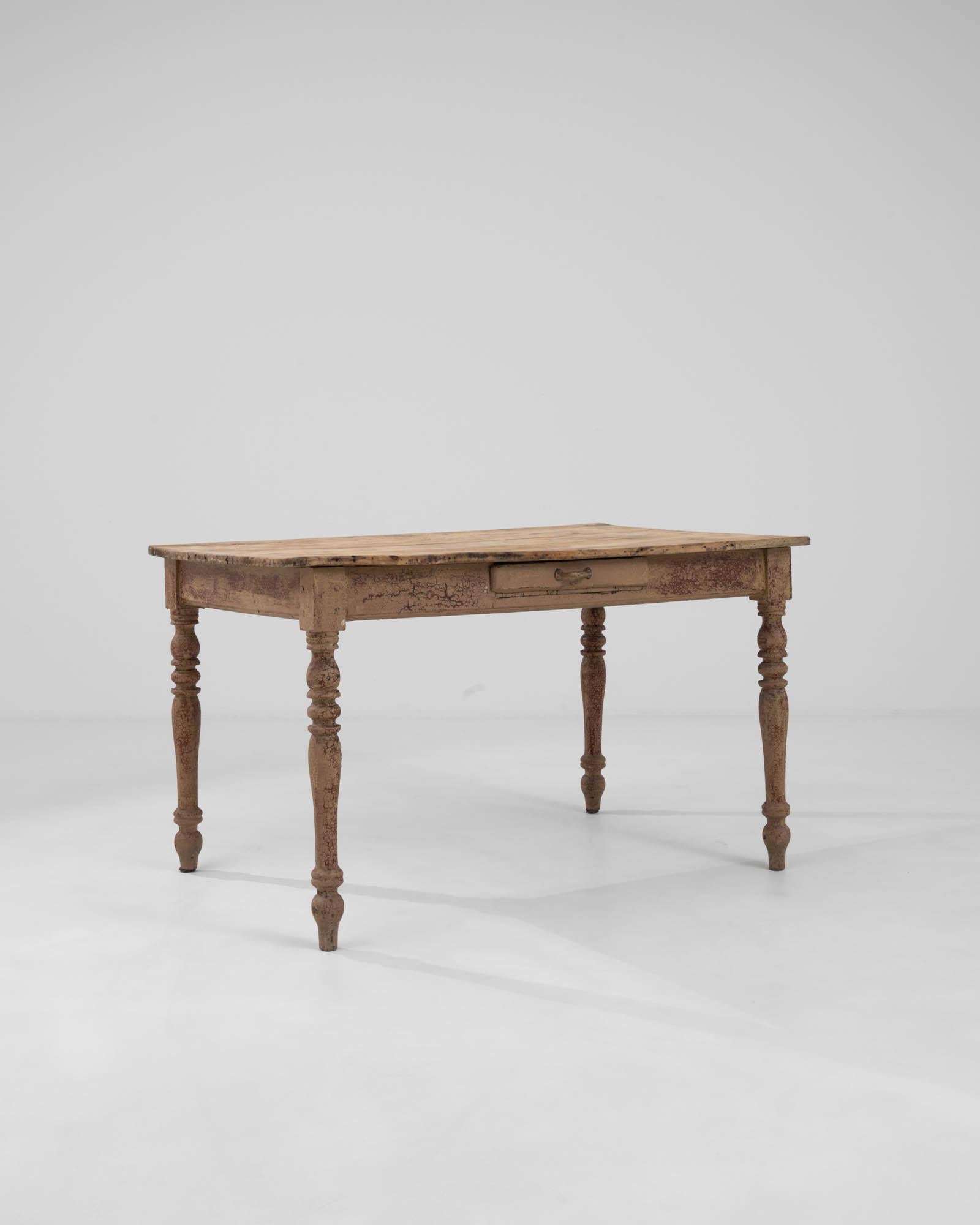 19th Century French Wooden Dining Table For Sale 1