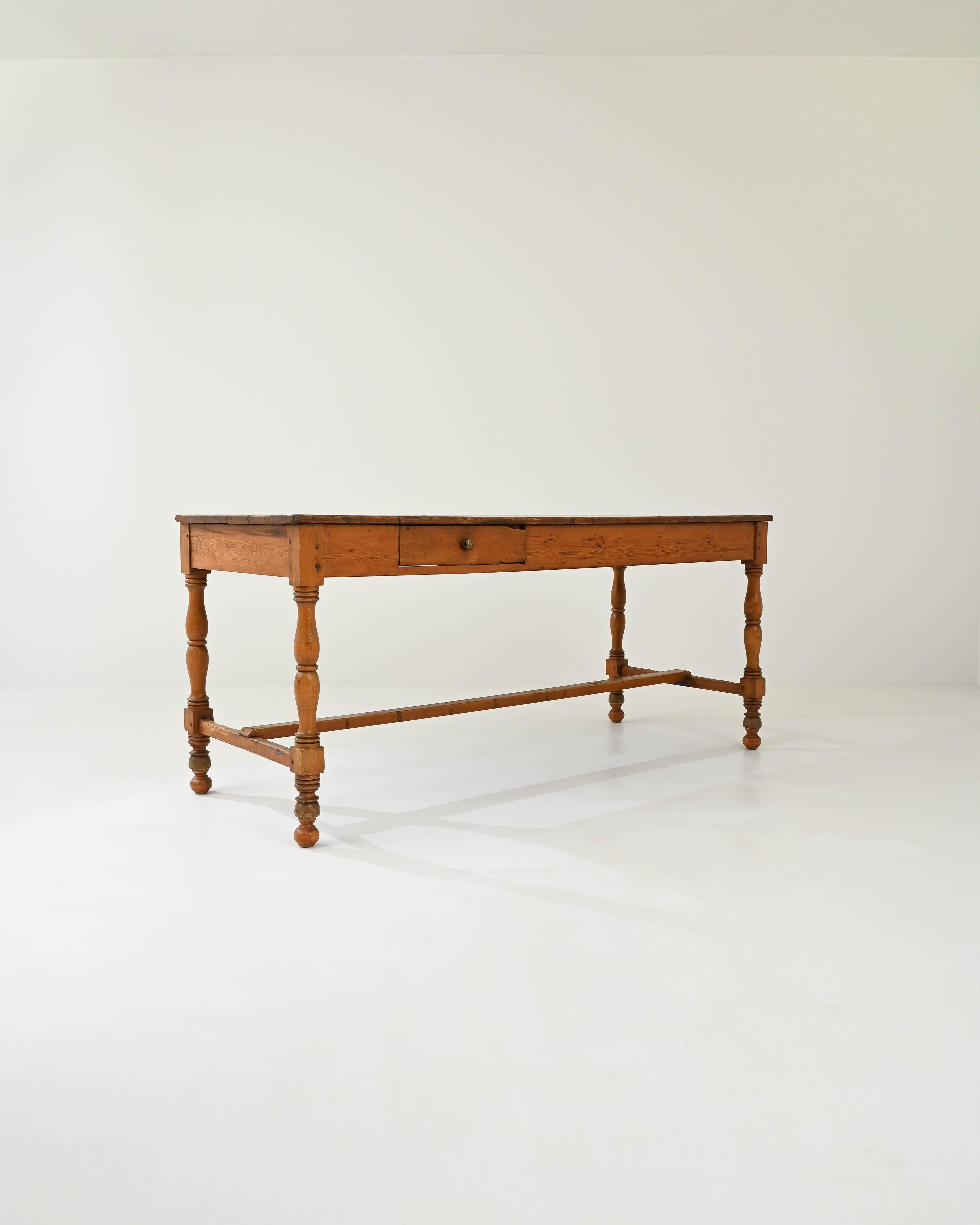 19th Century French Wooden Dining Table  1