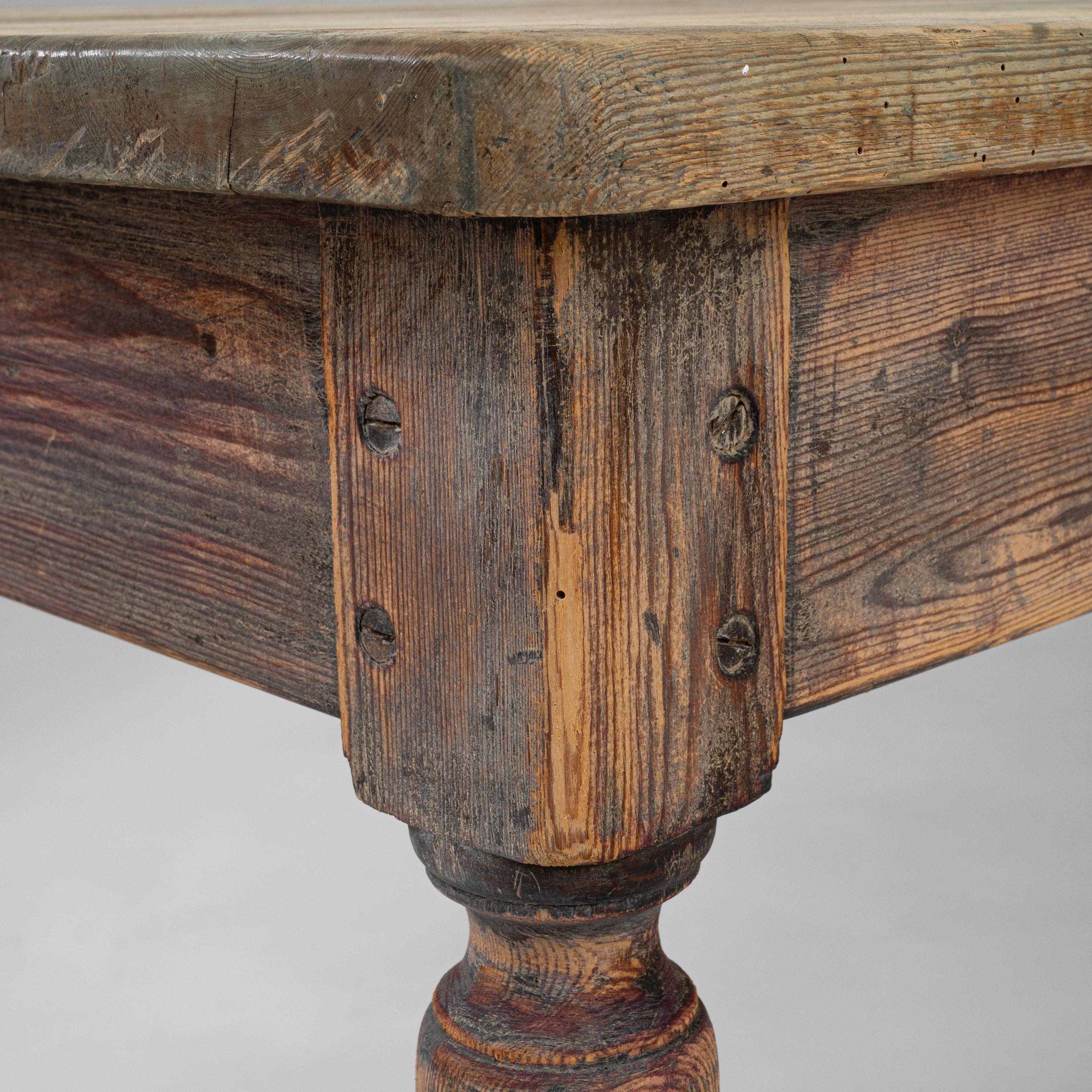 19th Century French Wooden Dining Table 6