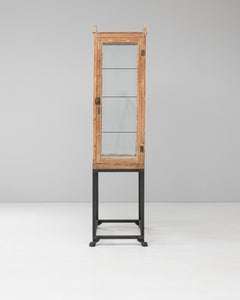 19th Century French Wooden Display Case On Metal Base